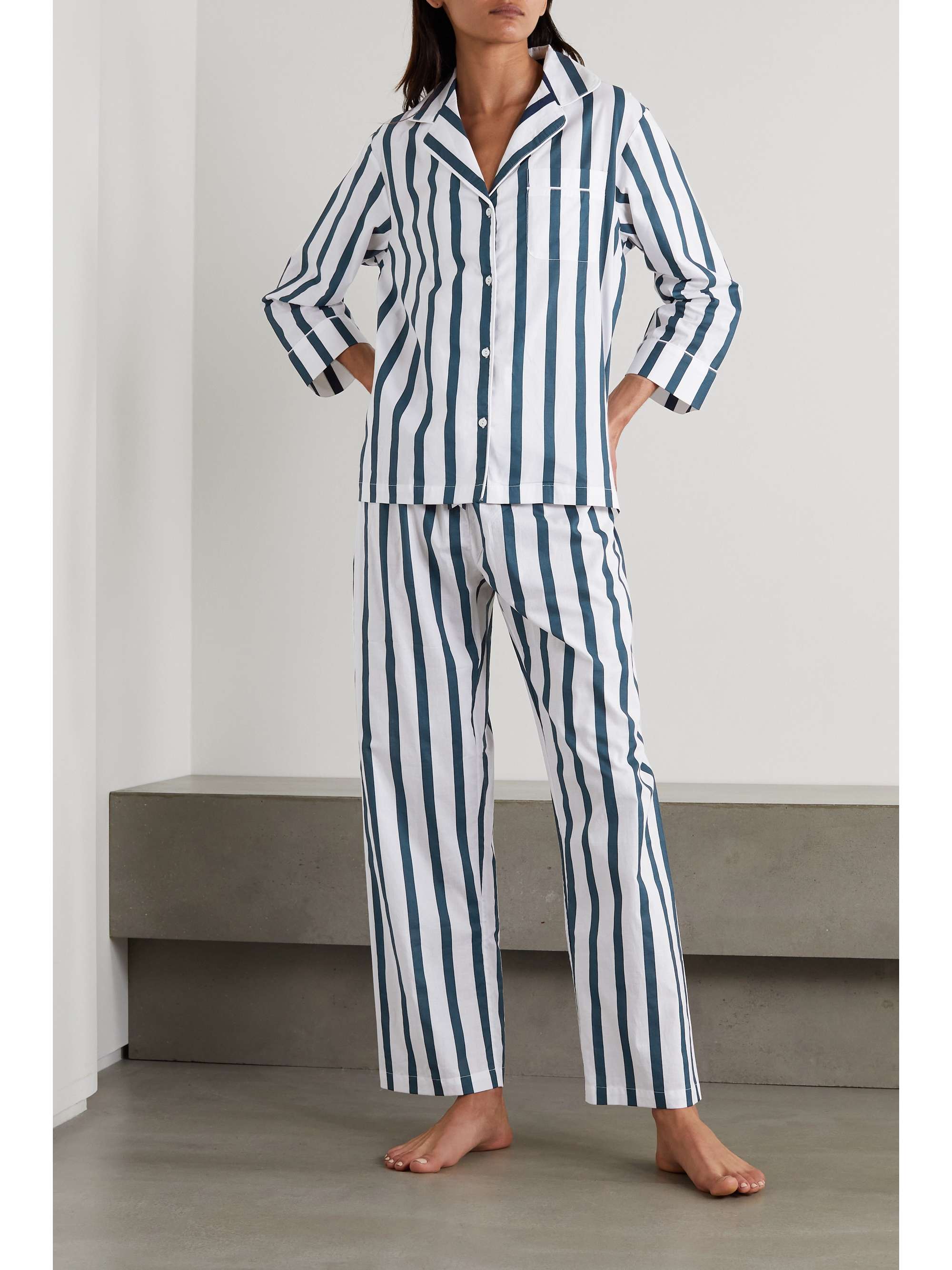 Blue Striped Pajamas ShopStyle