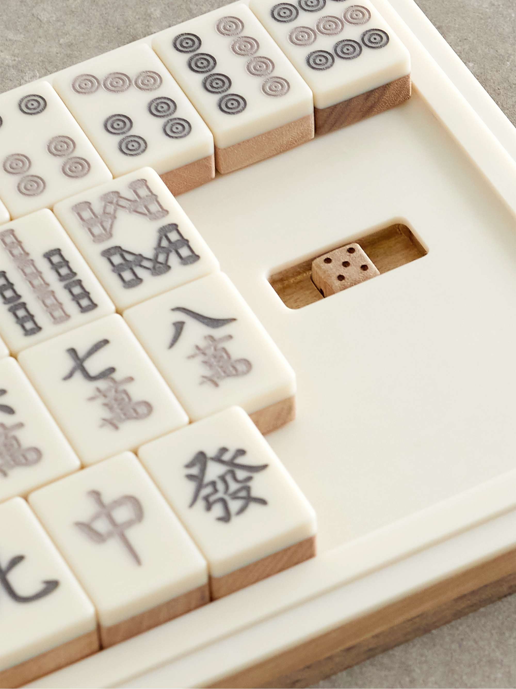 Brunello Cucinelli Wooden Mahjong Set - White