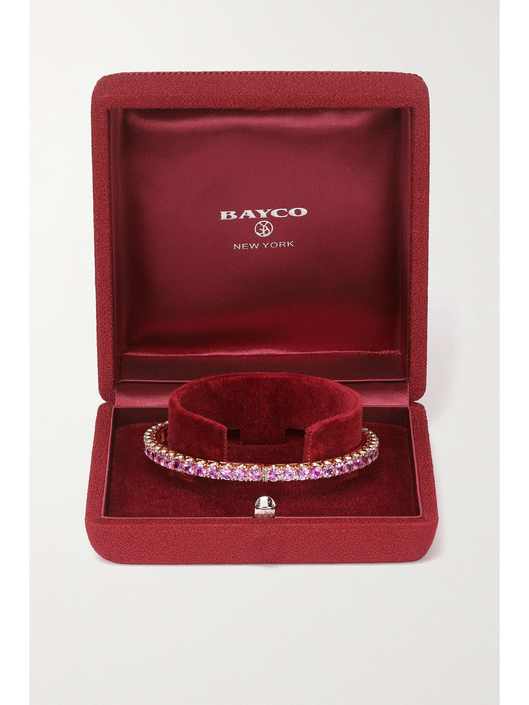 BAYCO 18-karat rose gold sapphire bracelet