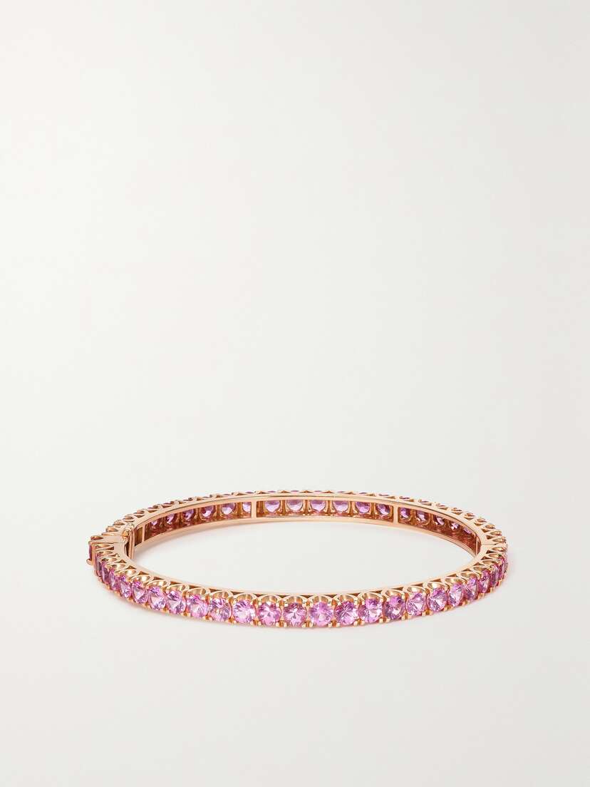 Bayco 18-karat Rose Gold Sapphire Bracelet