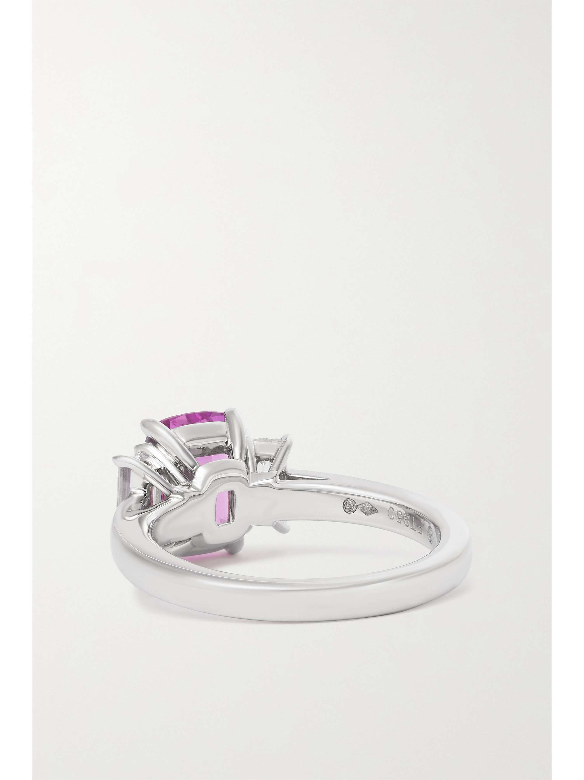BAYCO Platinum, sapphire and diamond ring