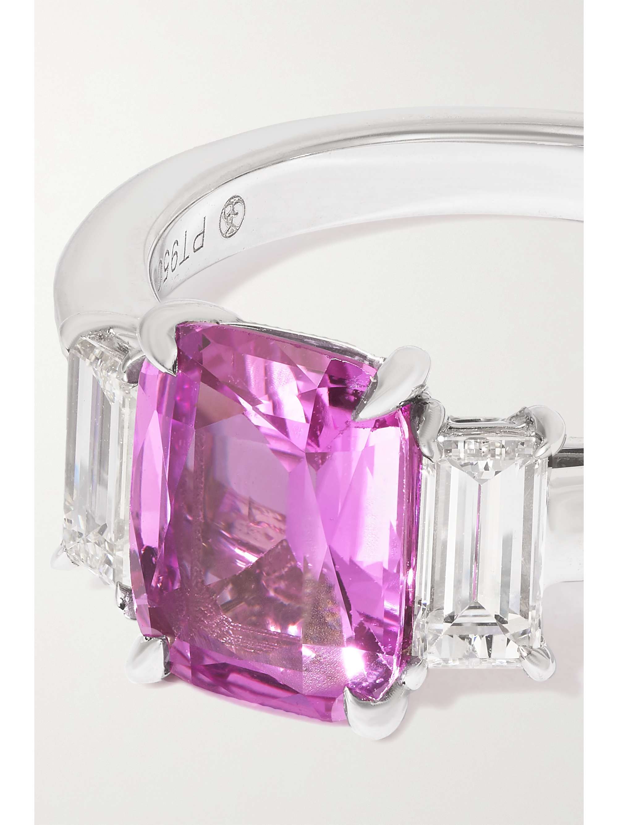 BAYCO Platinum, sapphire and diamond ring