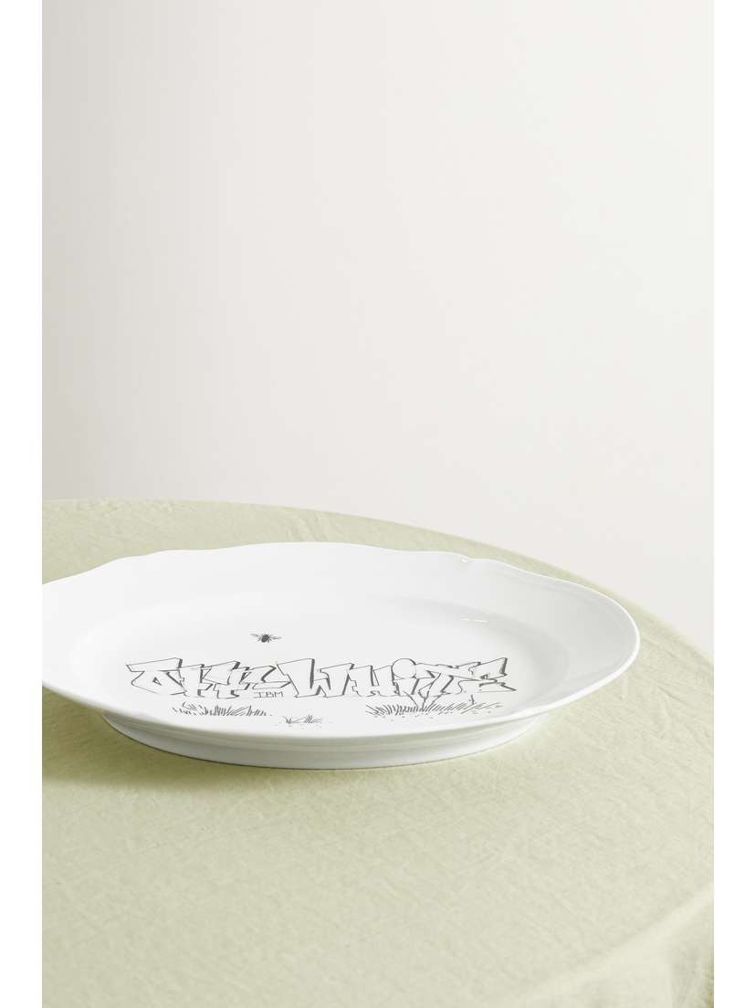 GINORI 1735 + Off-white 38.5cm Porcelain Platter