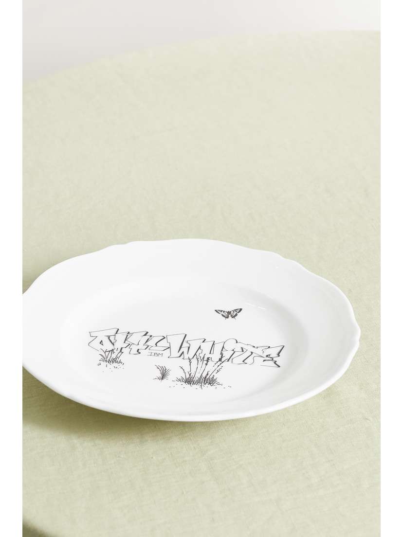 GINORI 1735 + Off-white 21cm Porcelain Dessert Plate