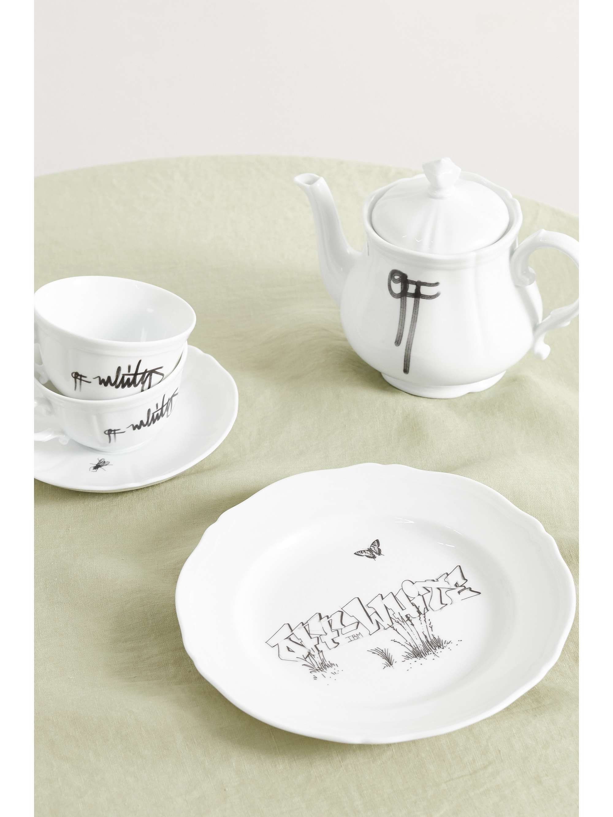 GINORI 1735 + Off-White 21cm porcelain dessert plate