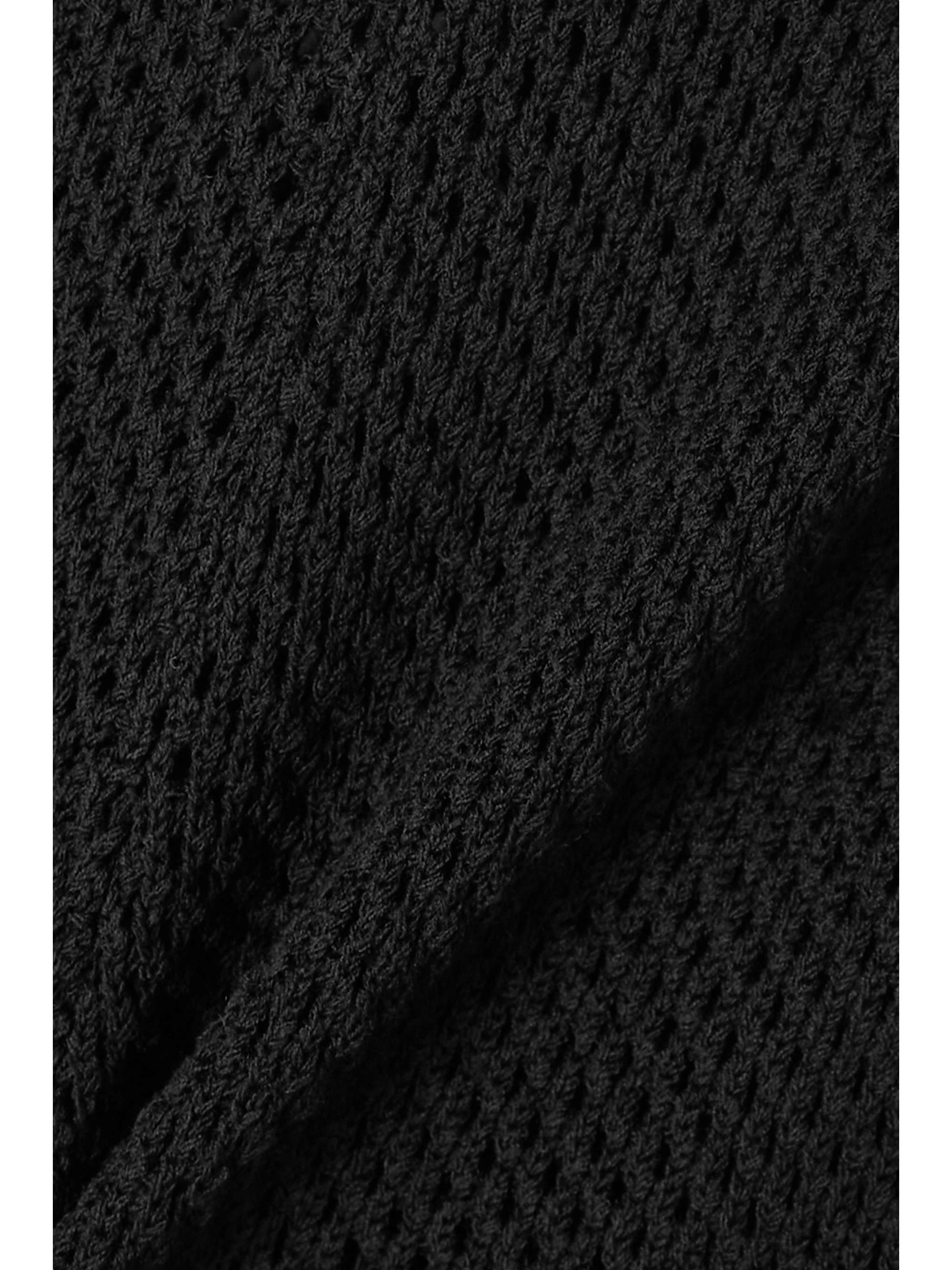ANDREĀDAMO Cutout open-knit shorts
