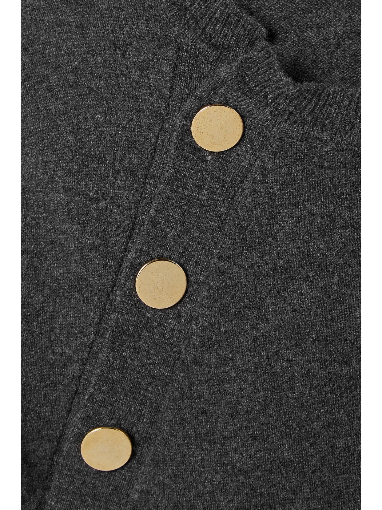 Altuzarra Minamoto Button-embellished Cashmere Sweater In Gray