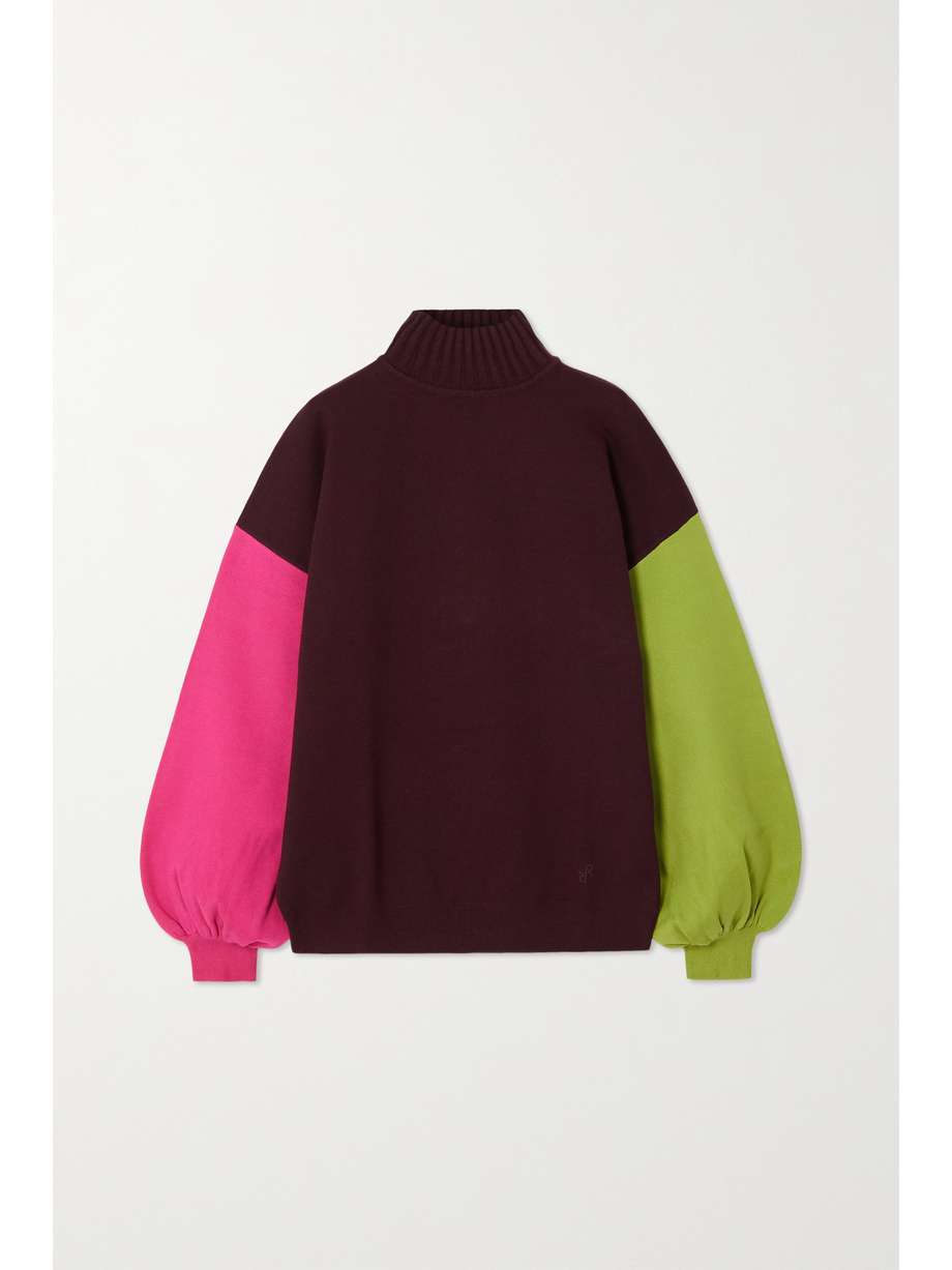 Colour Block Knitted Sweater