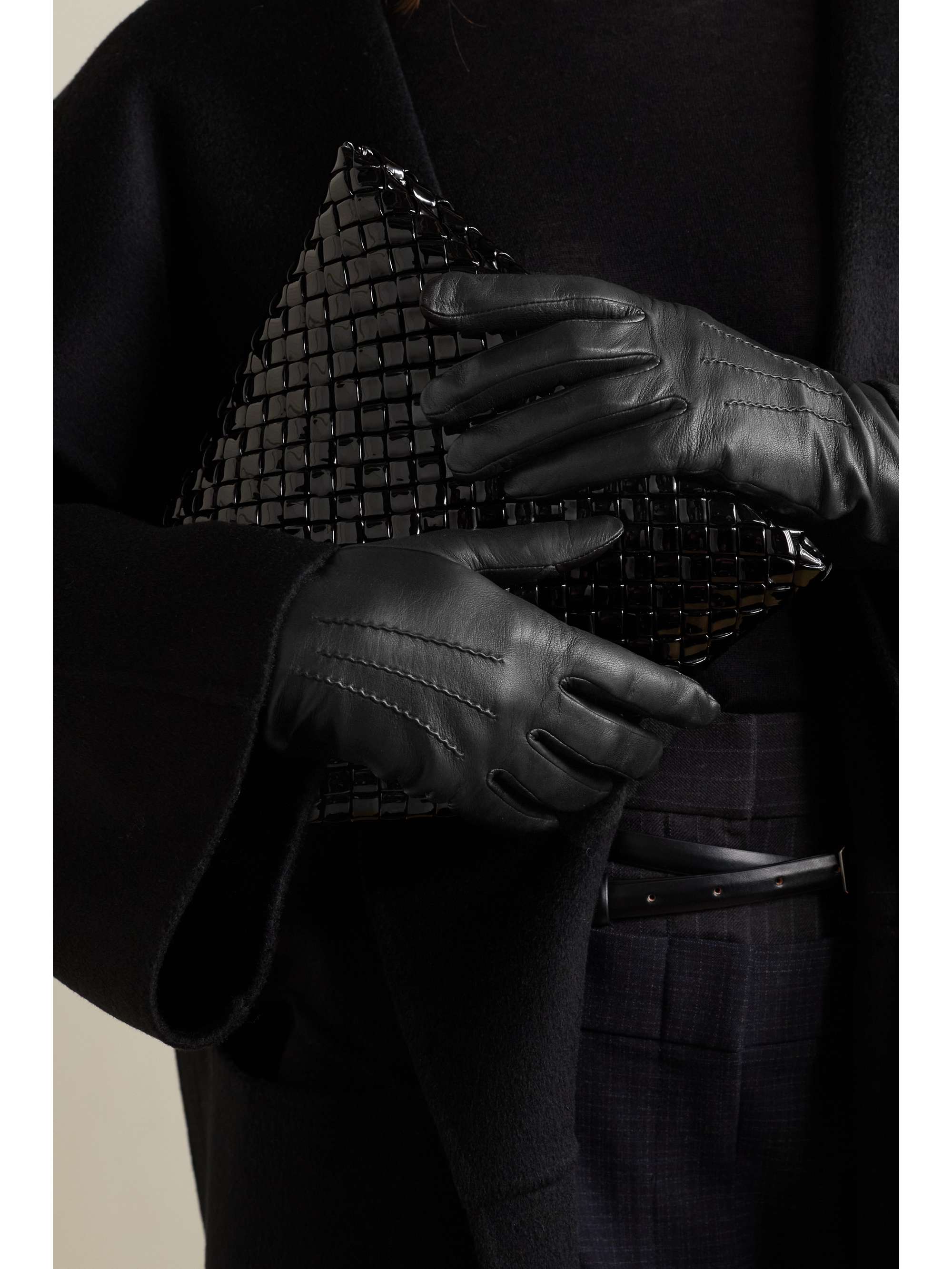 AGNELLE Grace leather gloves