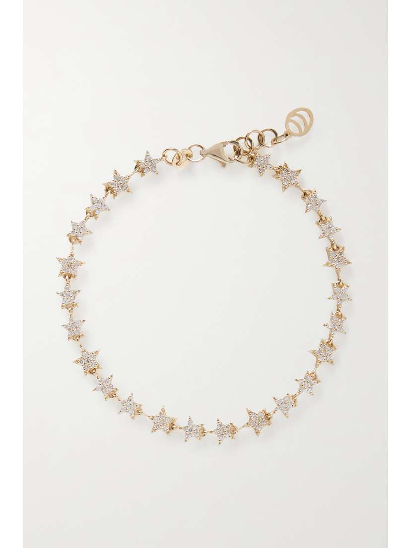 Charms Company Milky Way 14-karat  Diamond Bracelet - One size