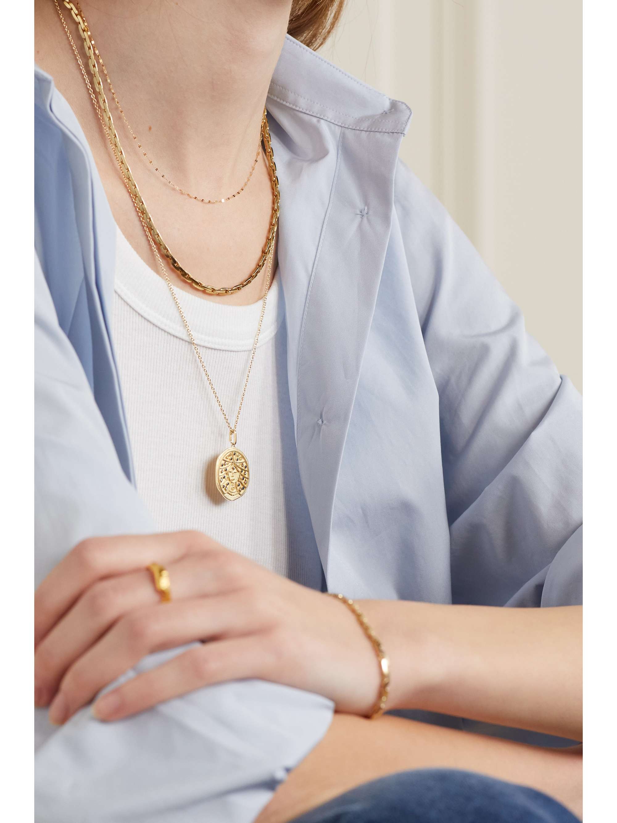 Gold Zodiac Virgo 14-karat gold 