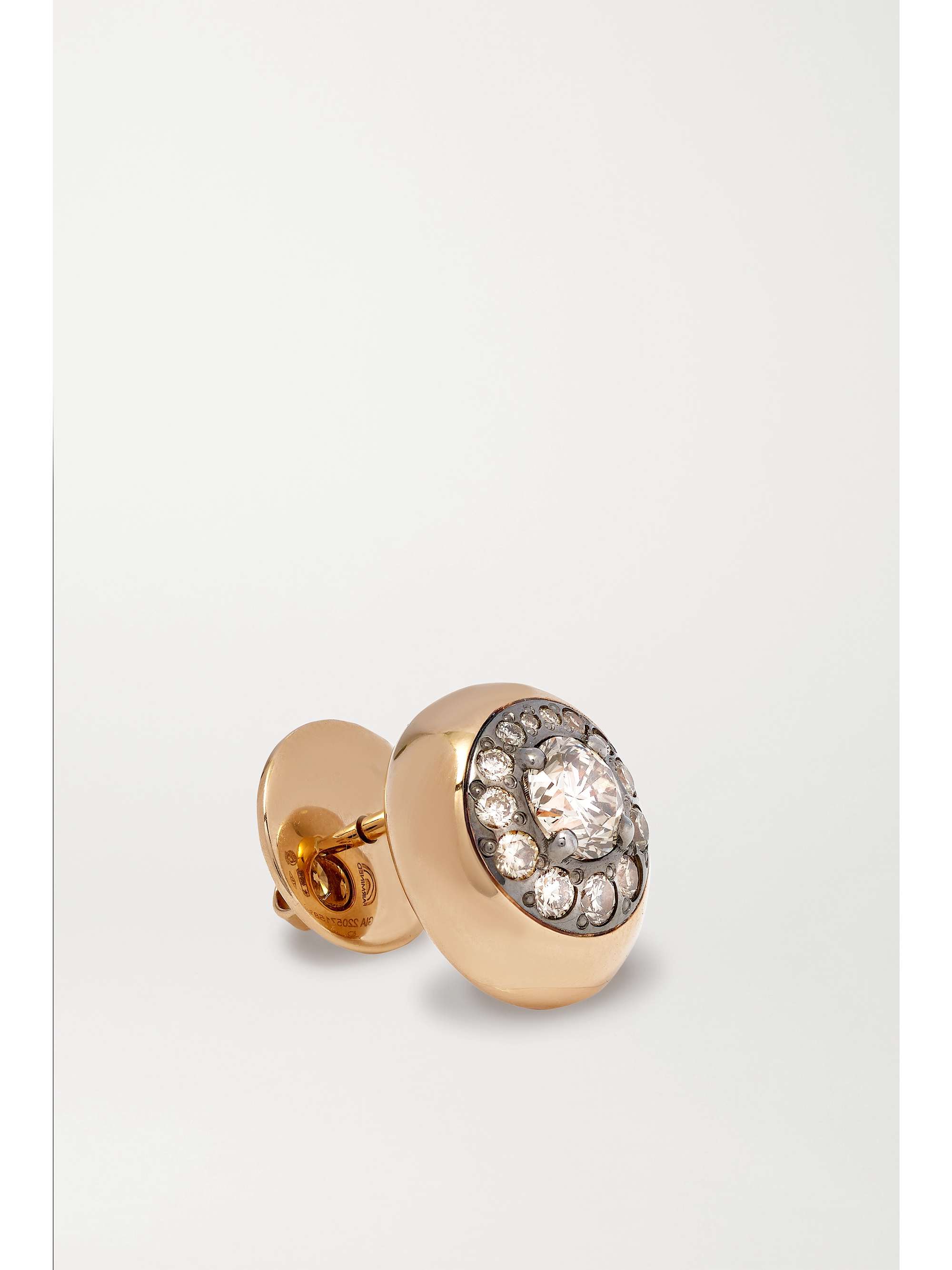 POMELLATO Nuvola 18-karat rose gold diamond earrings