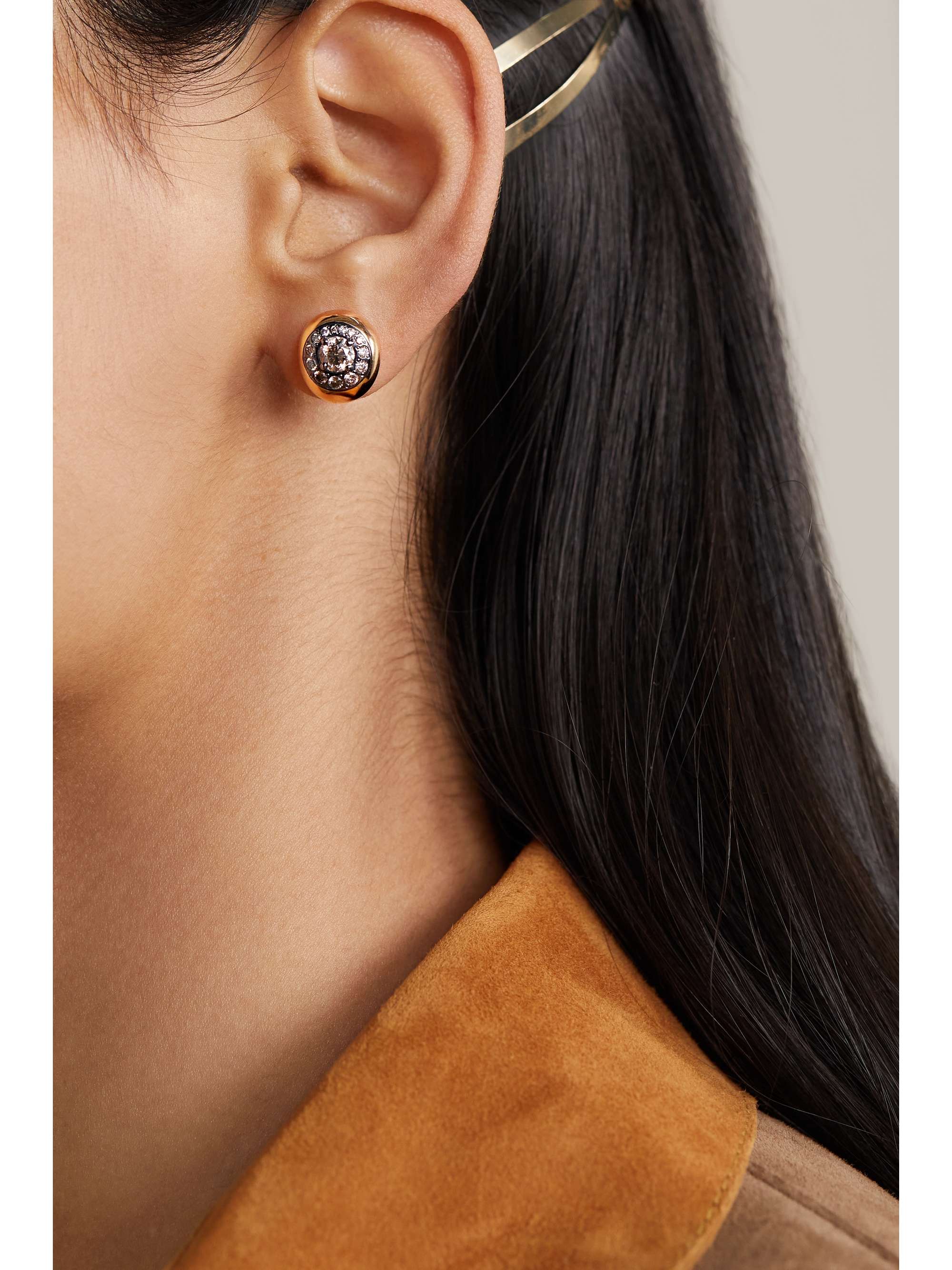 POMELLATO Nuvola 18-karat rose gold diamond earrings