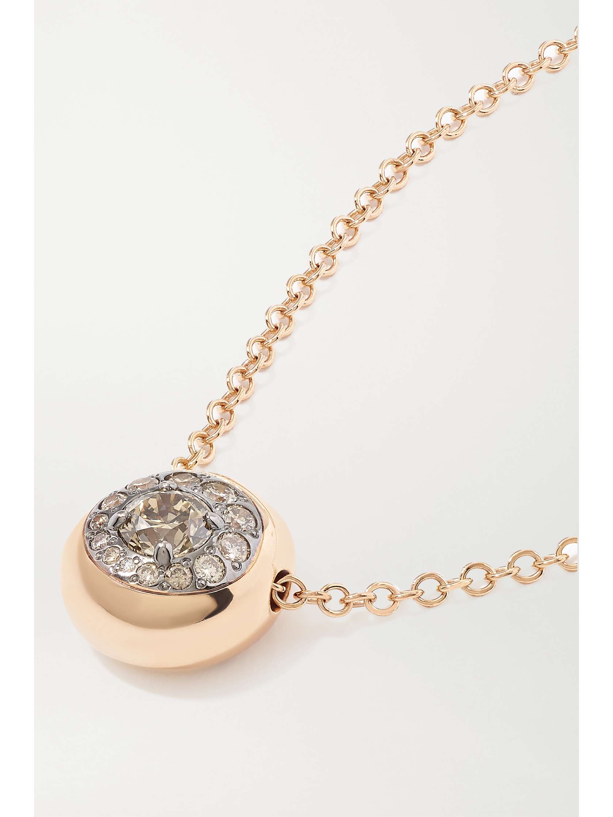 POMELLATO Nuvola 18-karat rose gold diamond necklace