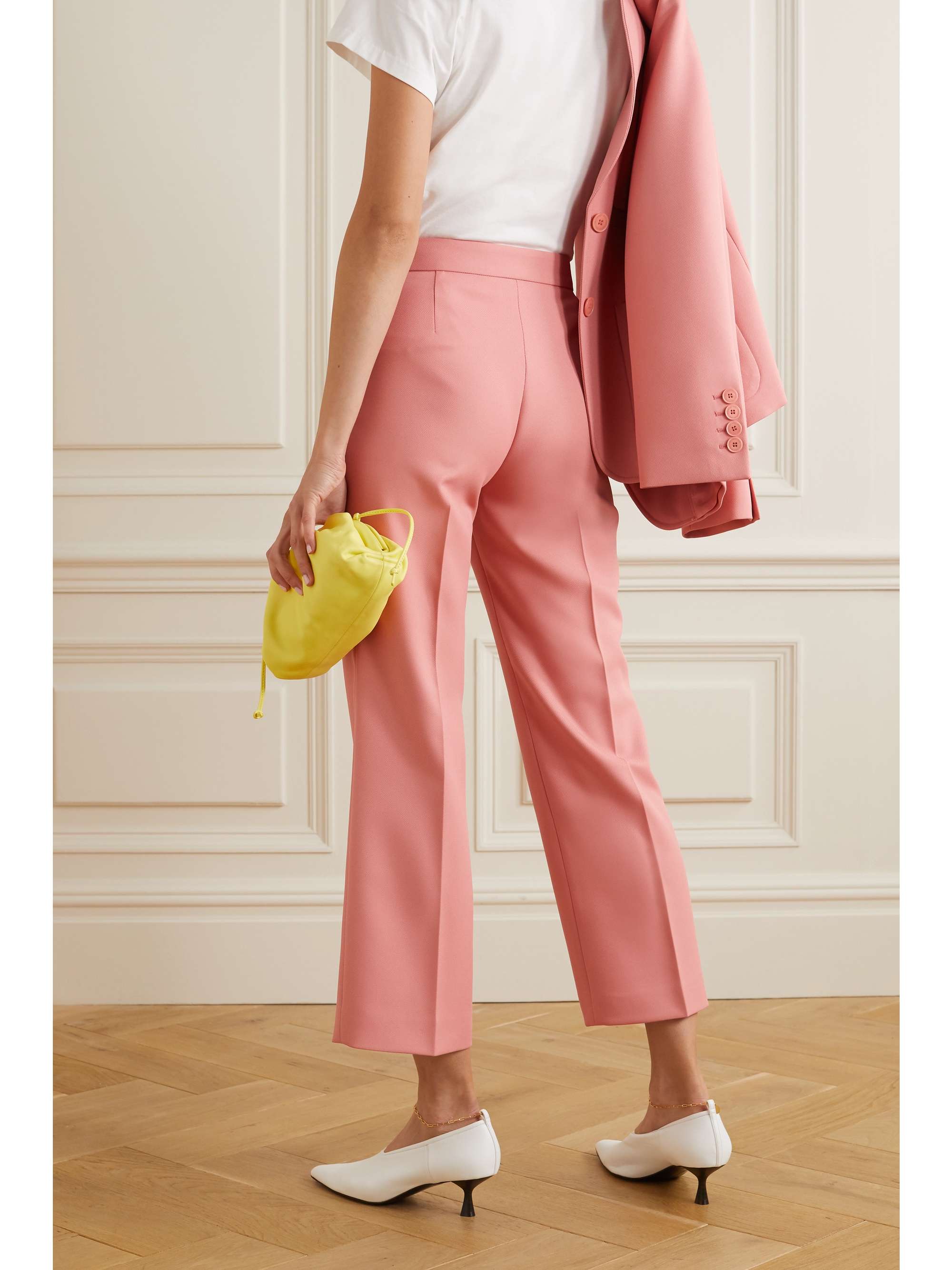 STELLA MCCARTNEY Carlie cropped twill flared pants | NET-A-PORTER