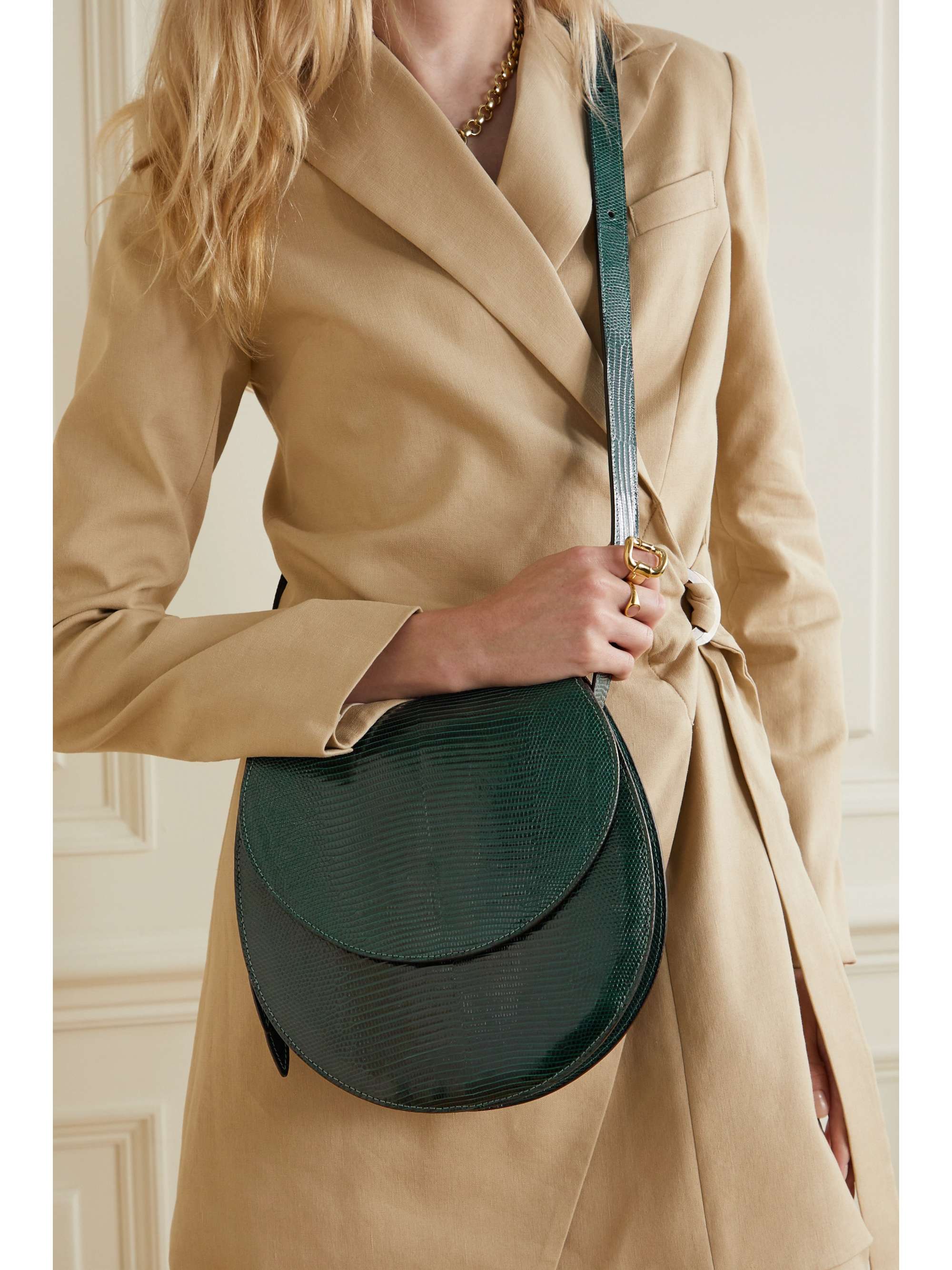HUNTING SEASON The Large Saddle lizard shoulder bag
