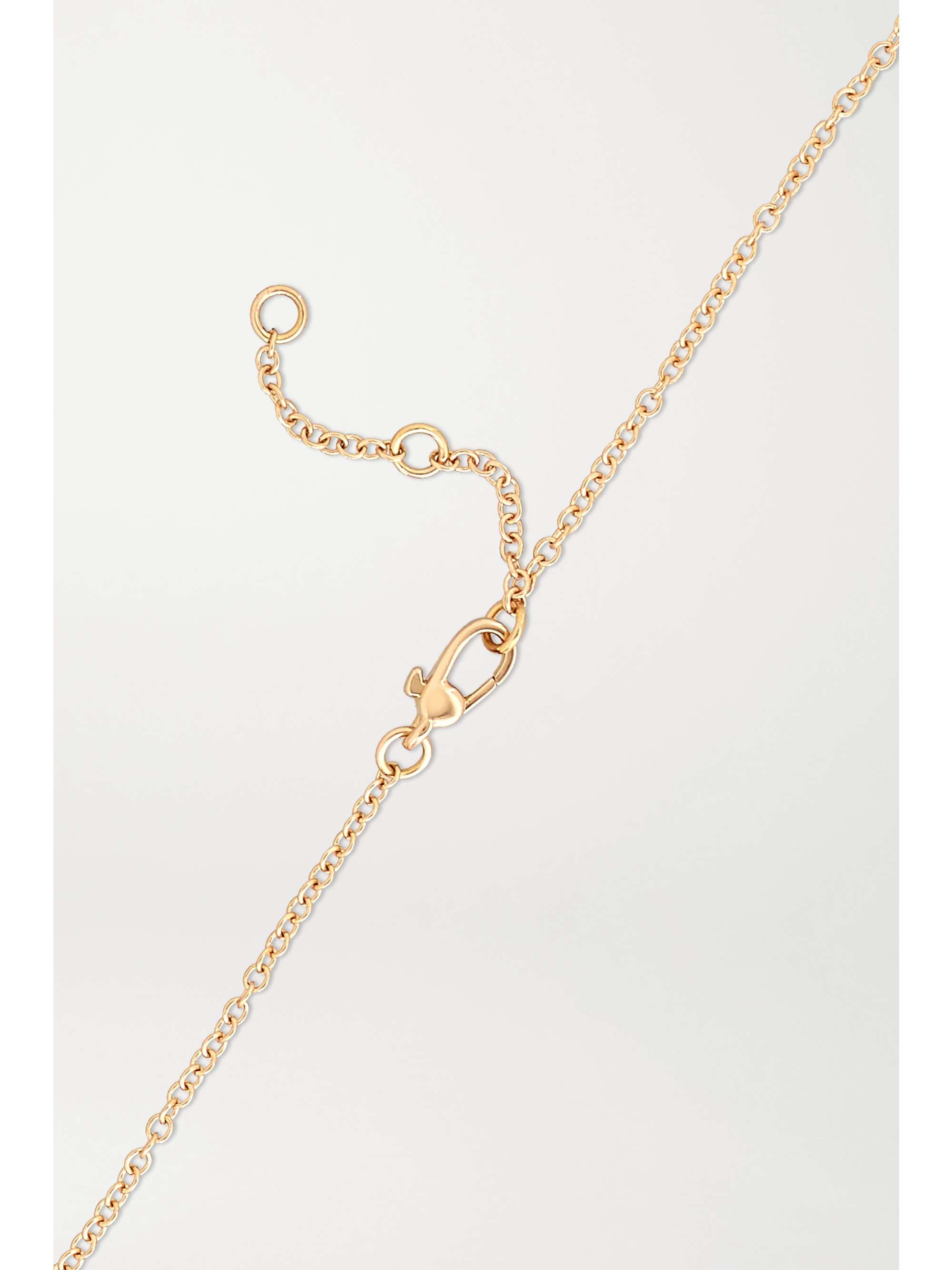 POMELLATO Nudo 18-karat white and rose gold, rose quartz and chalcedony necklace