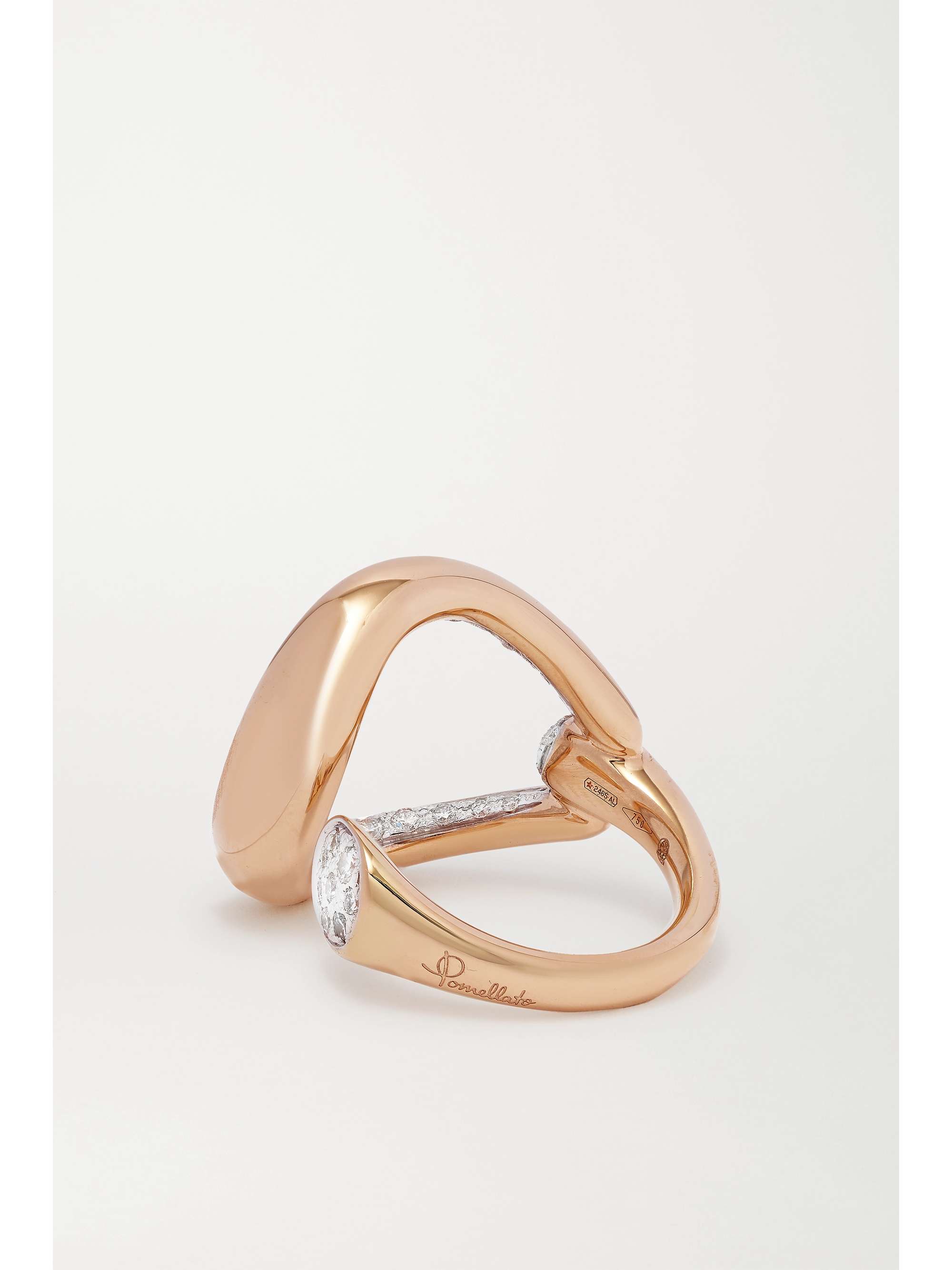 POMELLATO Bague en or rose 18 carats (750/1000) et diamants Fantina