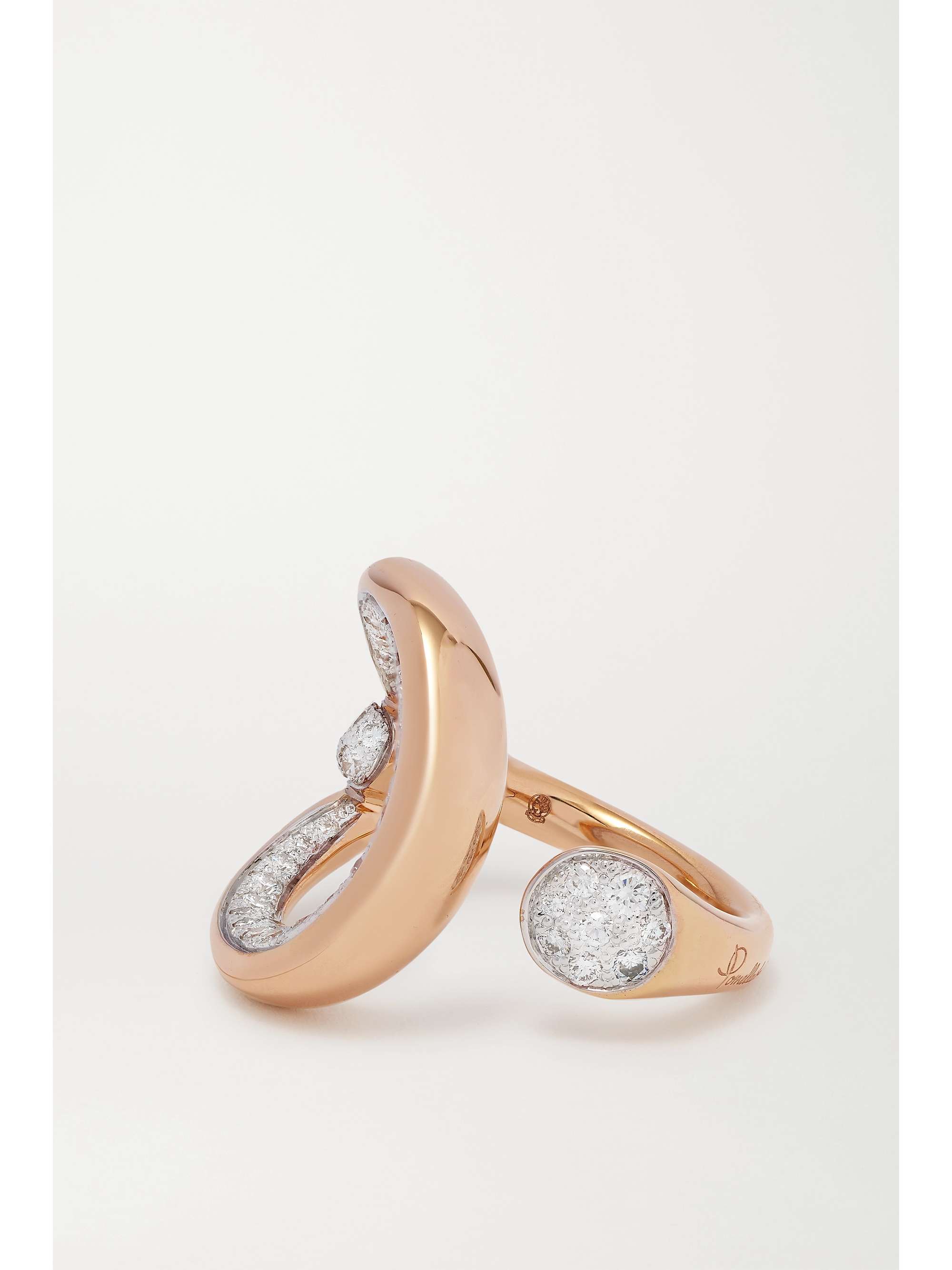 POMELLATO Bague en or rose 18 carats (750/1000) et diamants Fantina