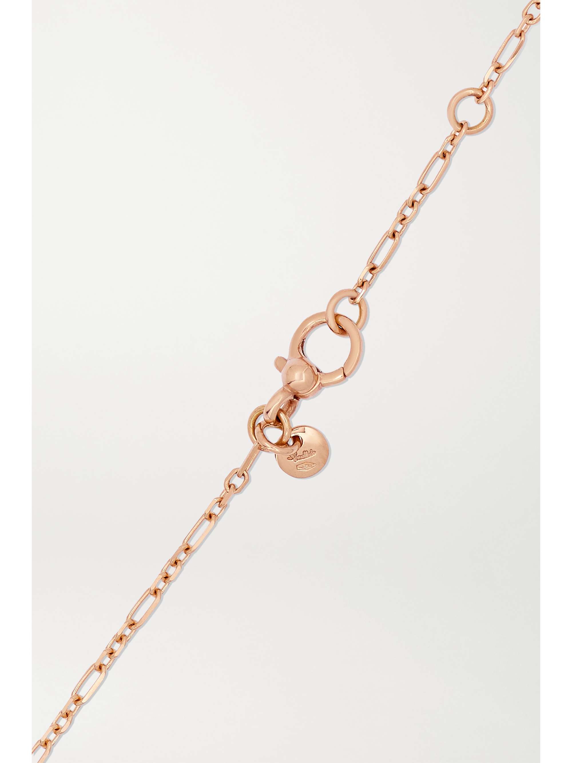 POMELLATO M'ama non M'ama 18-karat rose gold diamond necklace