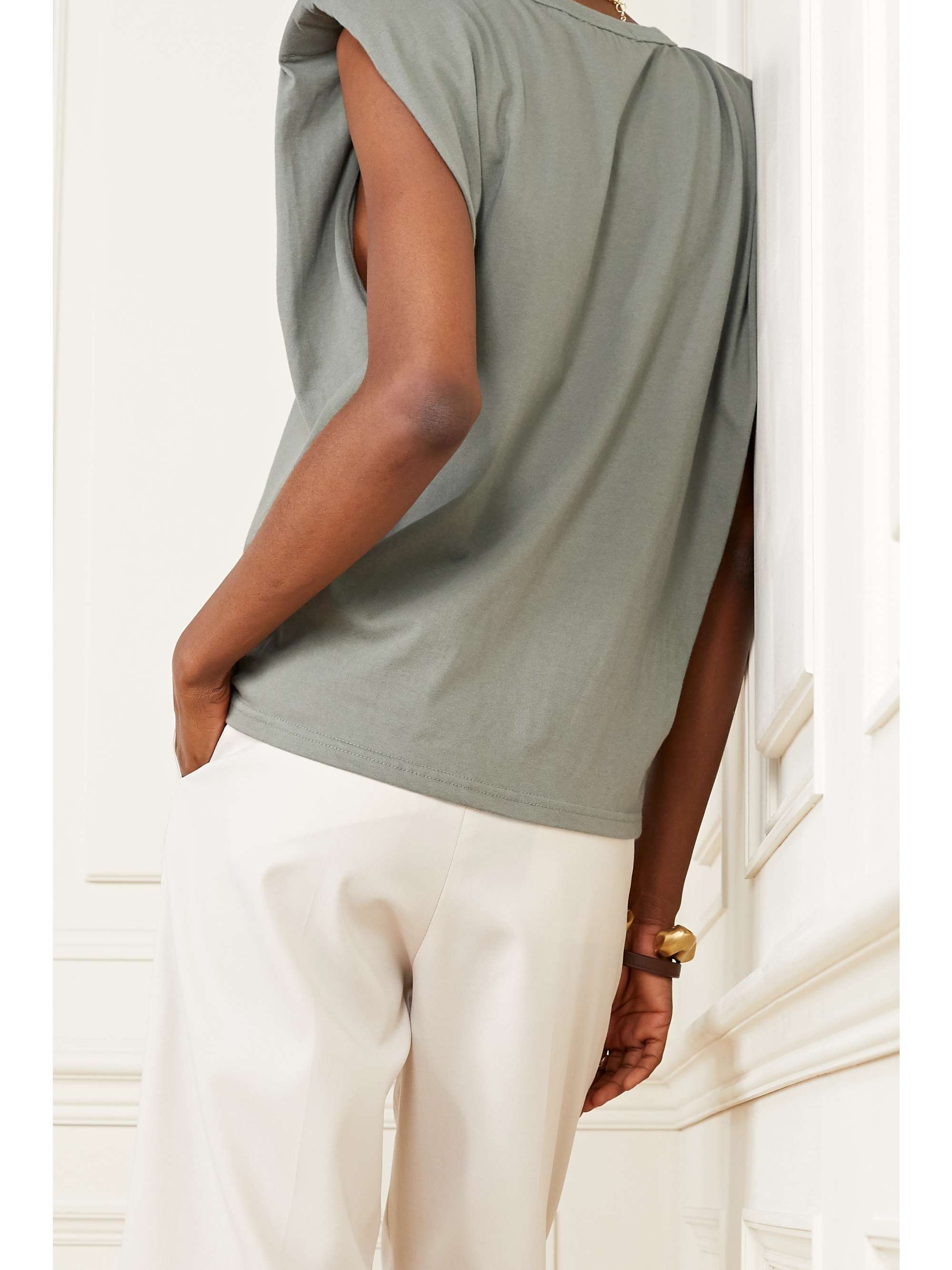 FRANKIE SHOP Eva cotton-jersey tank
