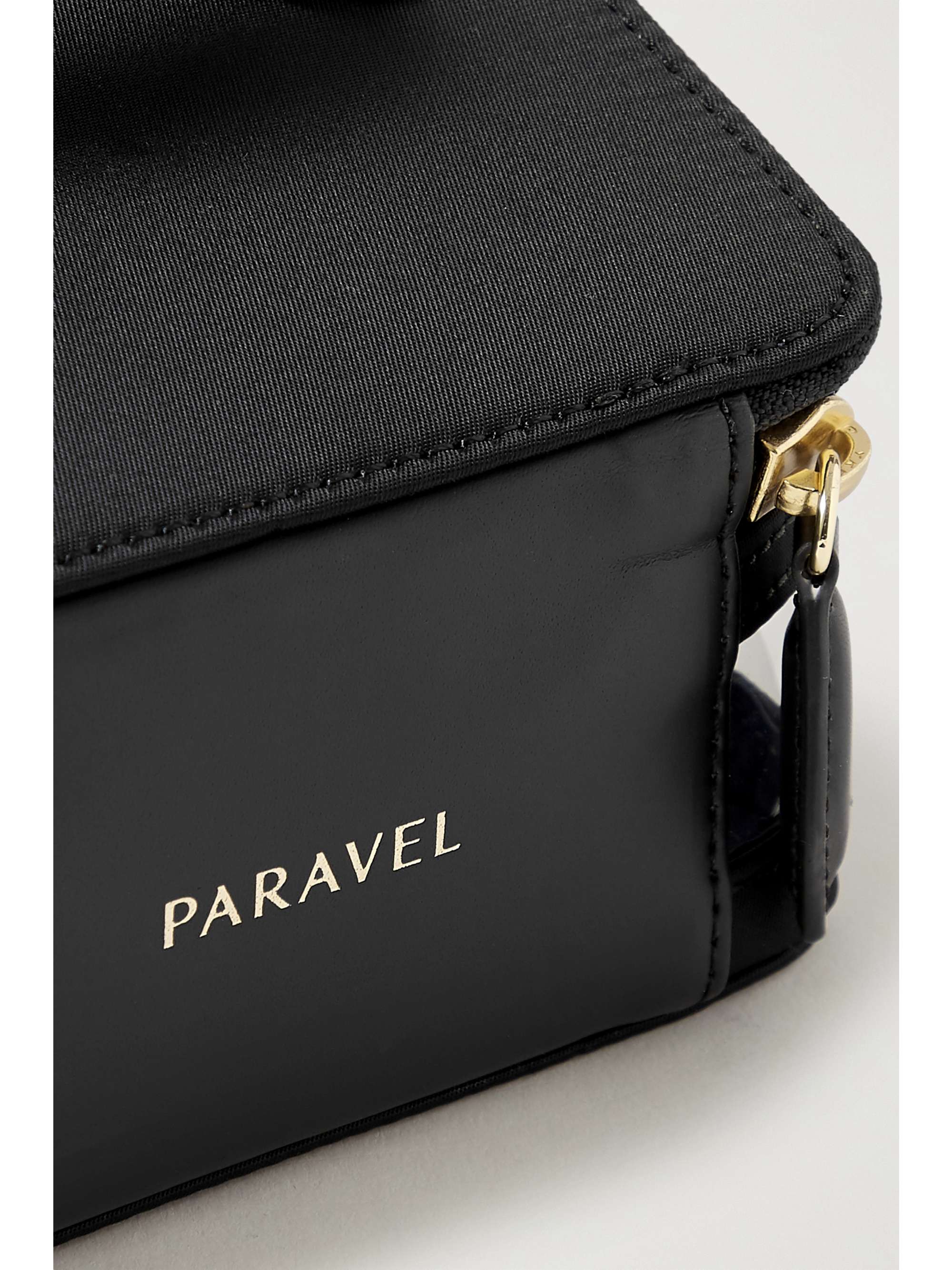 PARAVEL Mini See-All vegan leather-trimmed nylon cosmetics case