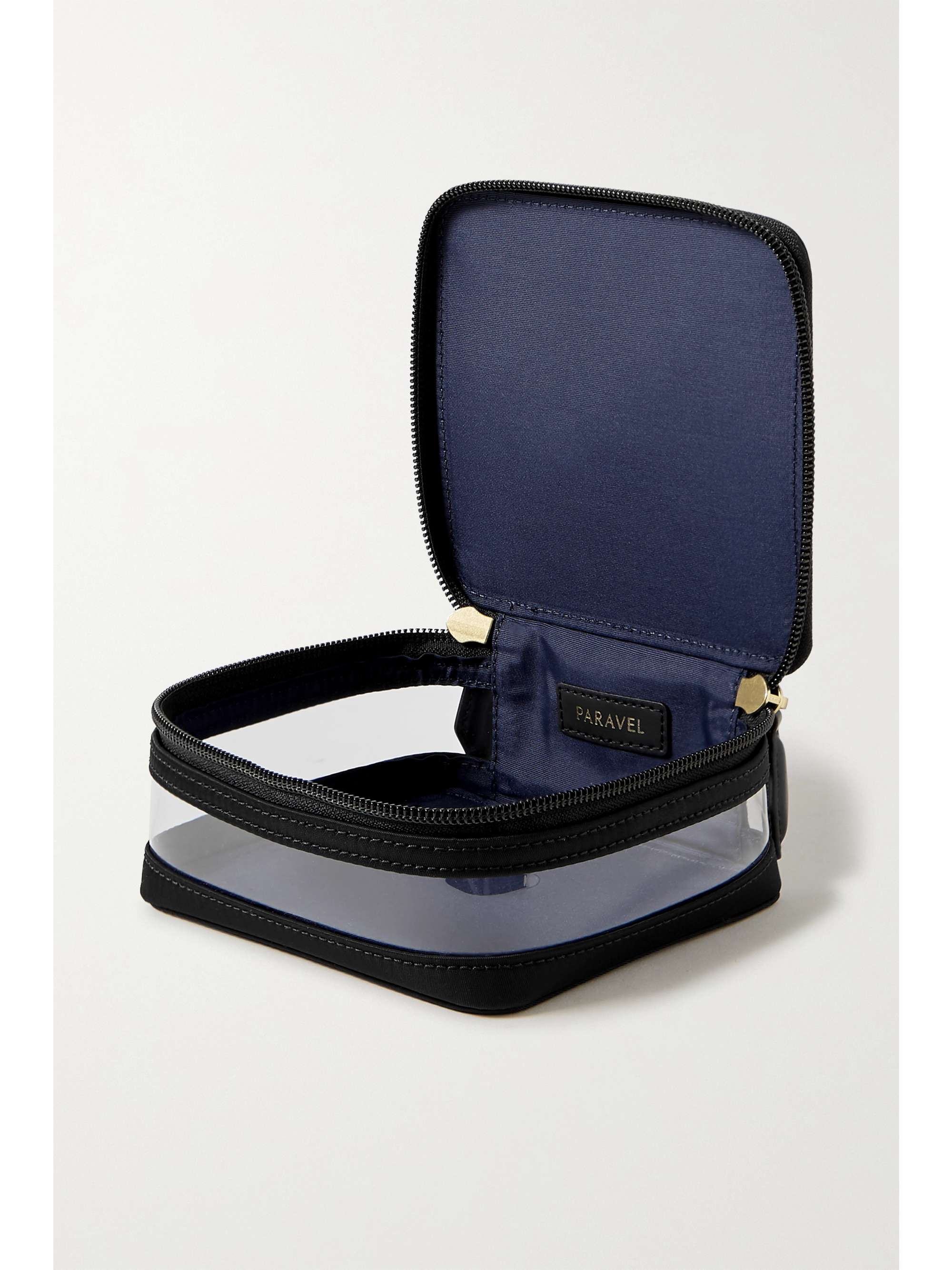PARAVEL Mini See-All vegan leather-trimmed nylon cosmetics case