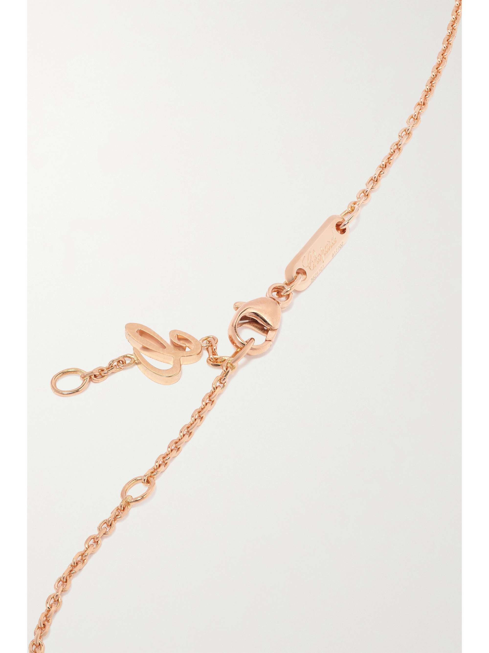 CHOPARD Ice Cube Pure 18-karat gold diamond necklace