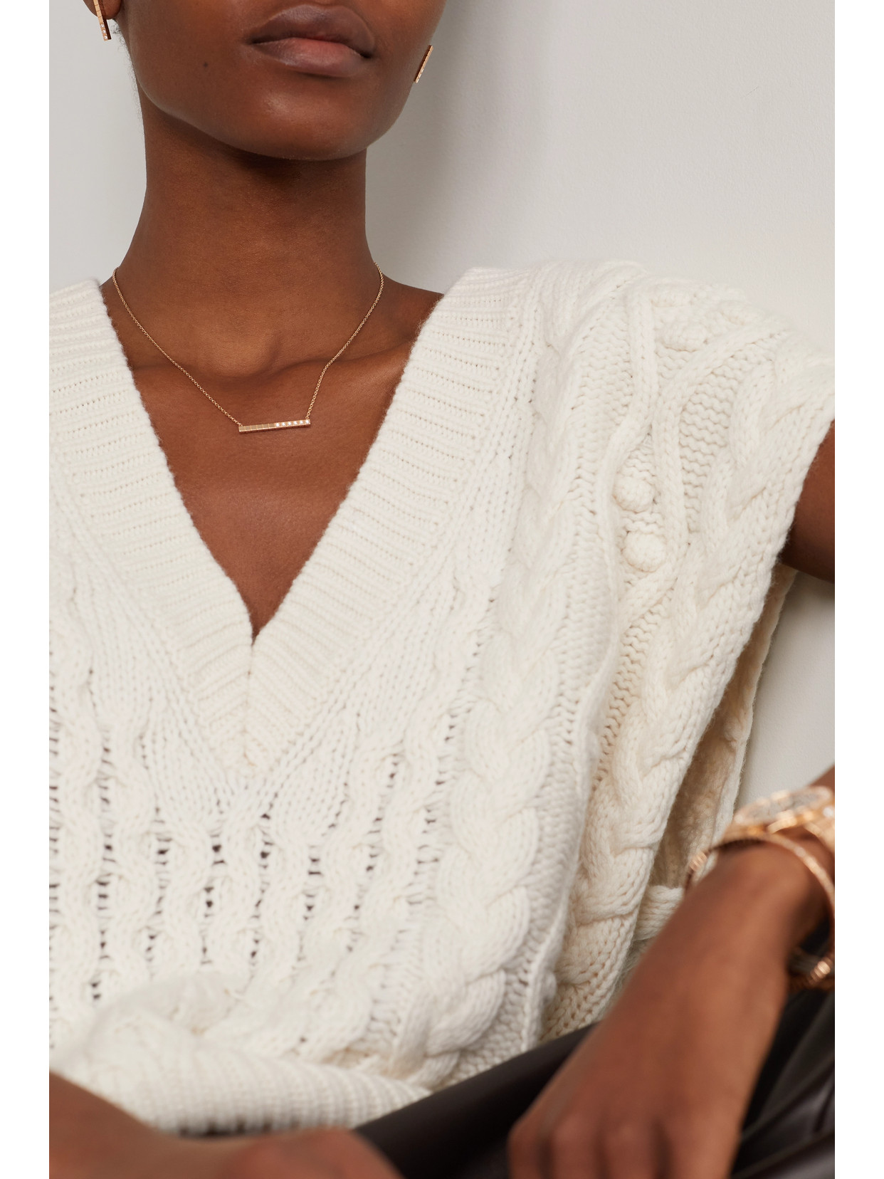 Chopard Ice Cube Pure 18-karat Rose Gold Diamond Necklace