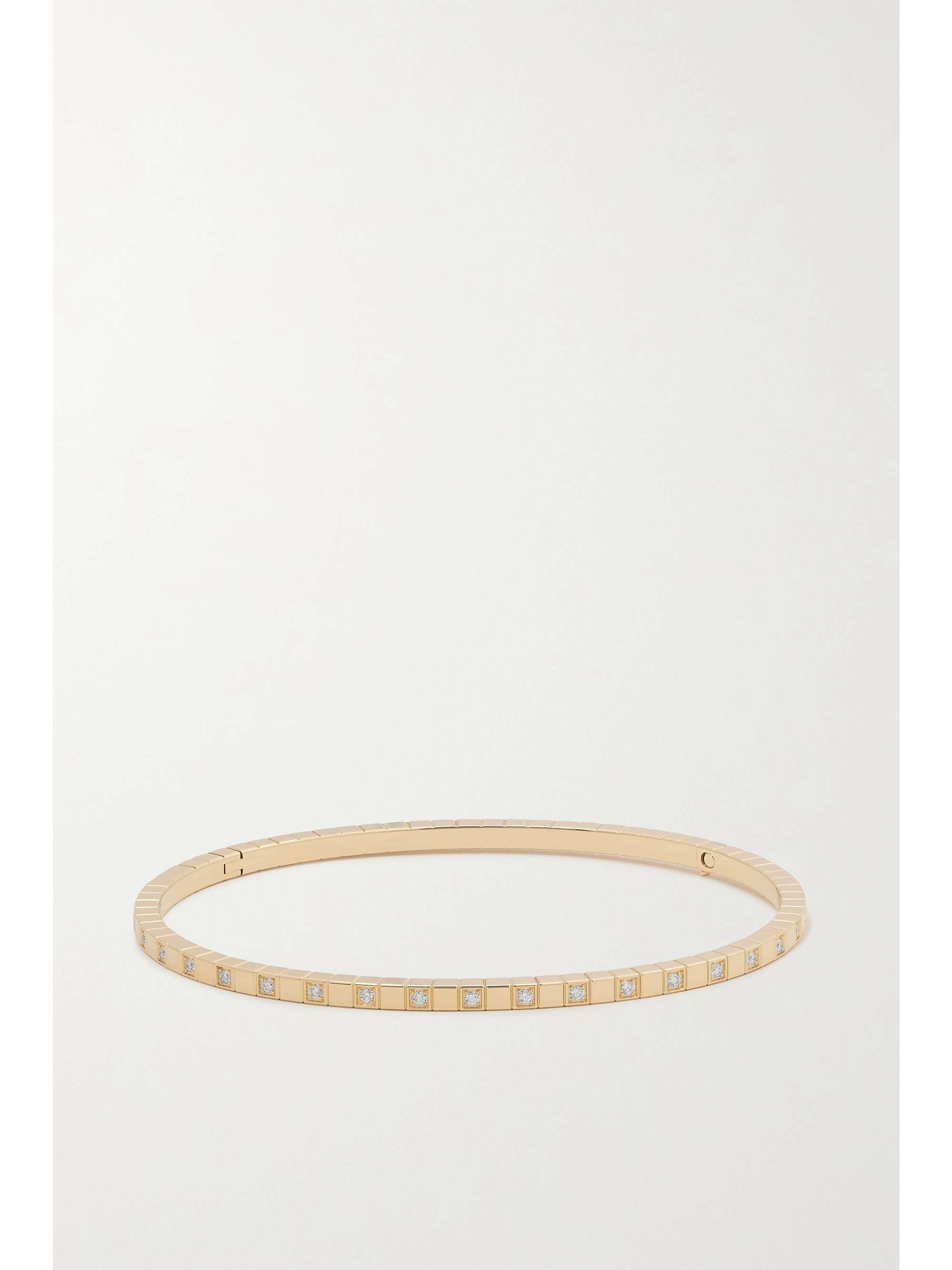 CHOPARD Ice Cube 18-karat gold diamond bangle | NET-A-PORTER