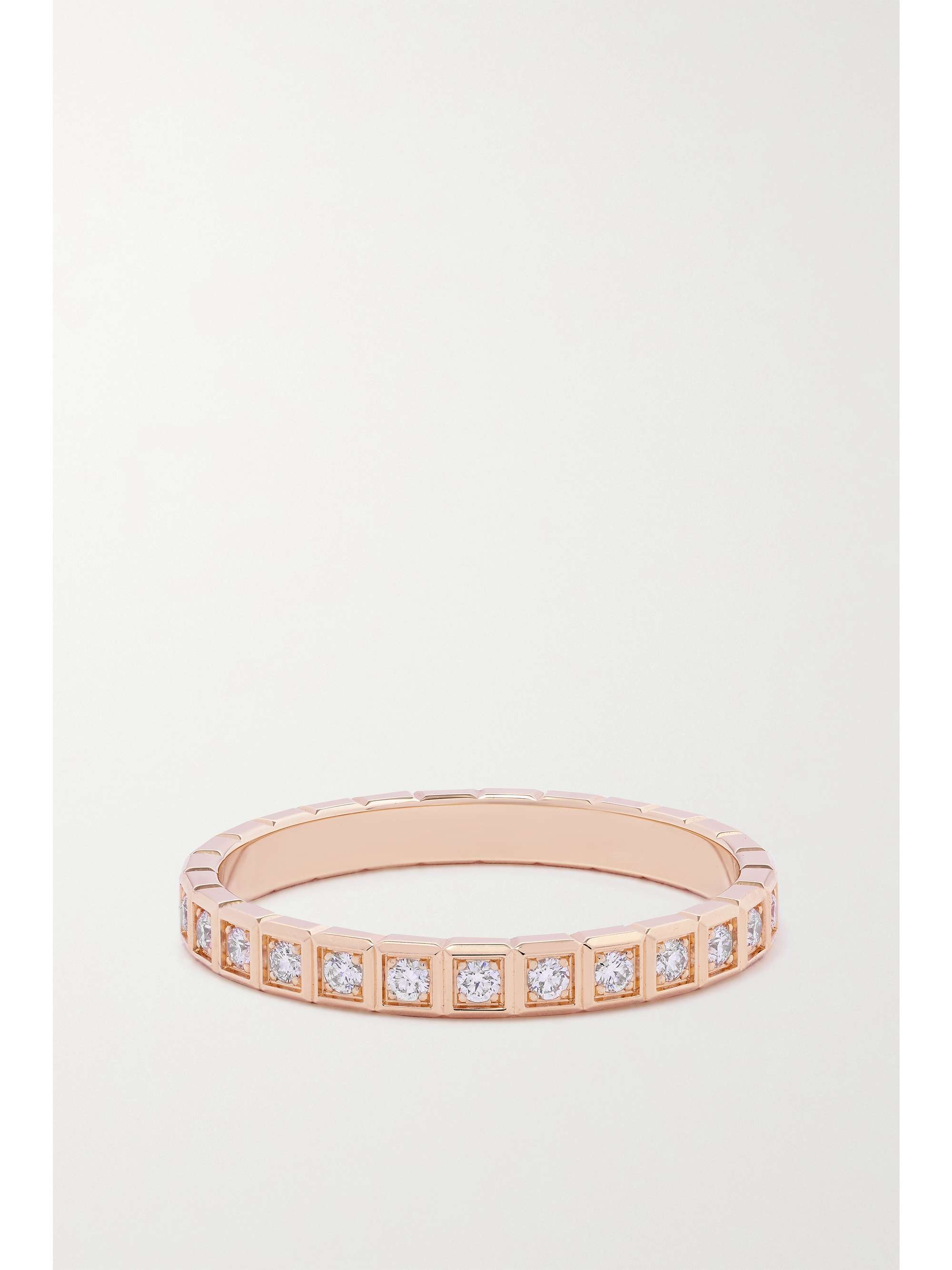CHOPARD Ice Cube 18-karat rose gold diamond ring