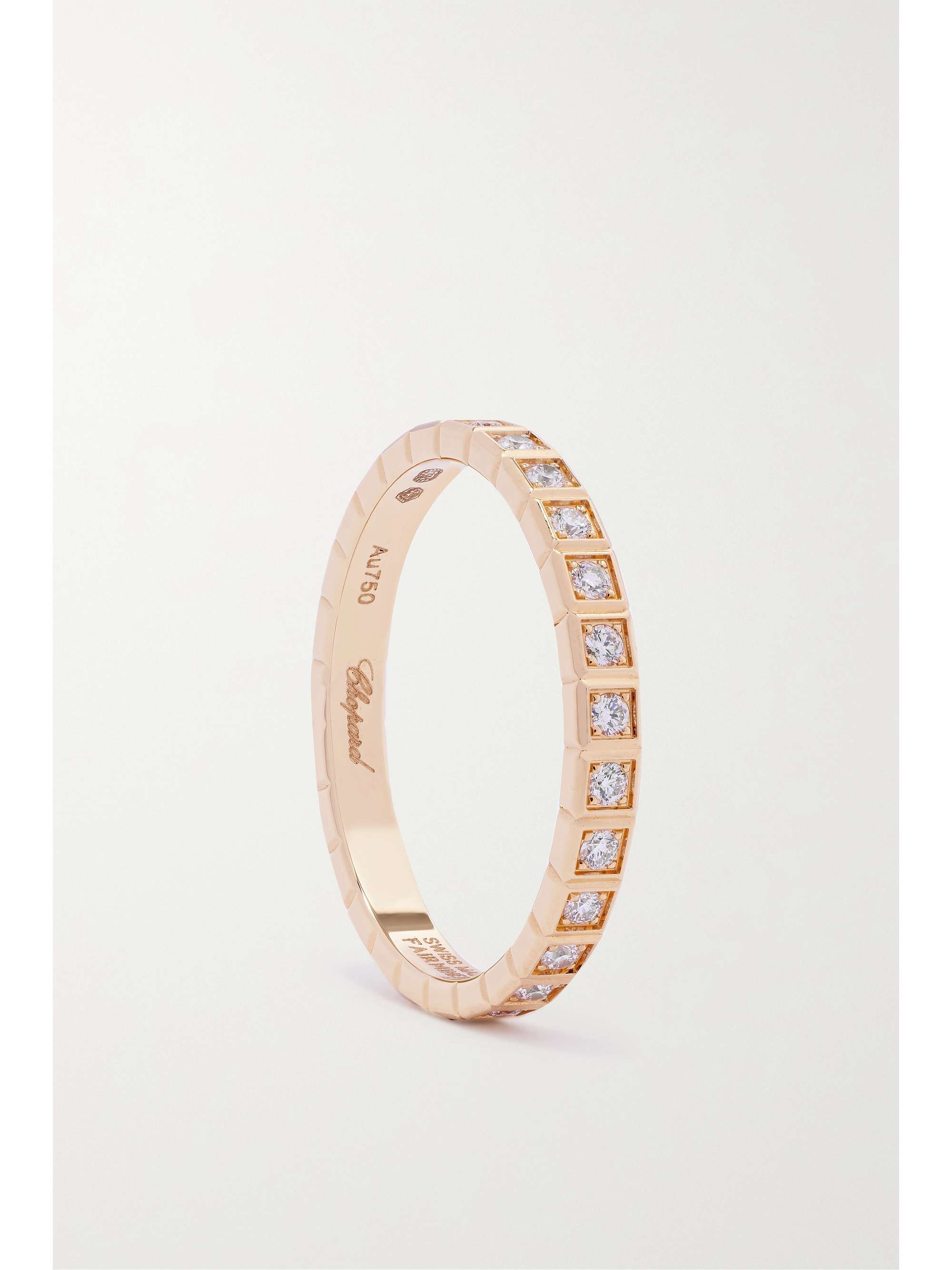CHOPARD Ice Cube 18-karat rose gold diamond ring