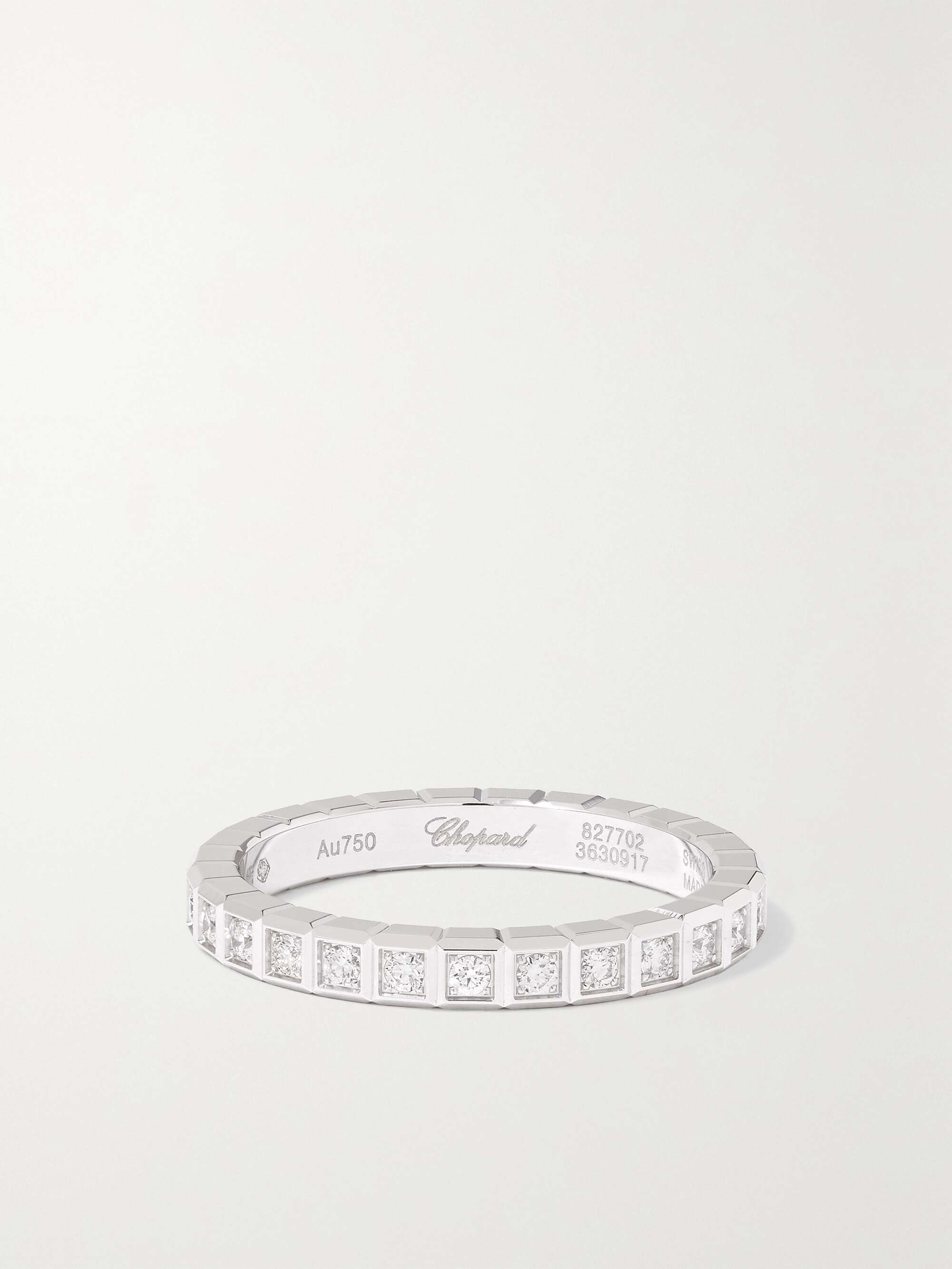 Ice Cube 18-karat white gold diamond ring - silver - One Size