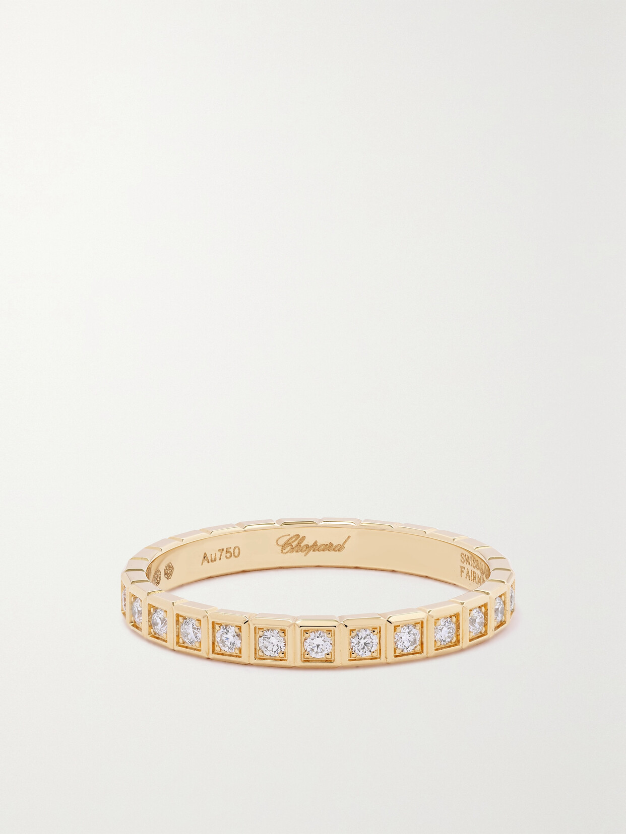 Chopard - Ice Cube 18-karat Gold Diamond Ring - 54