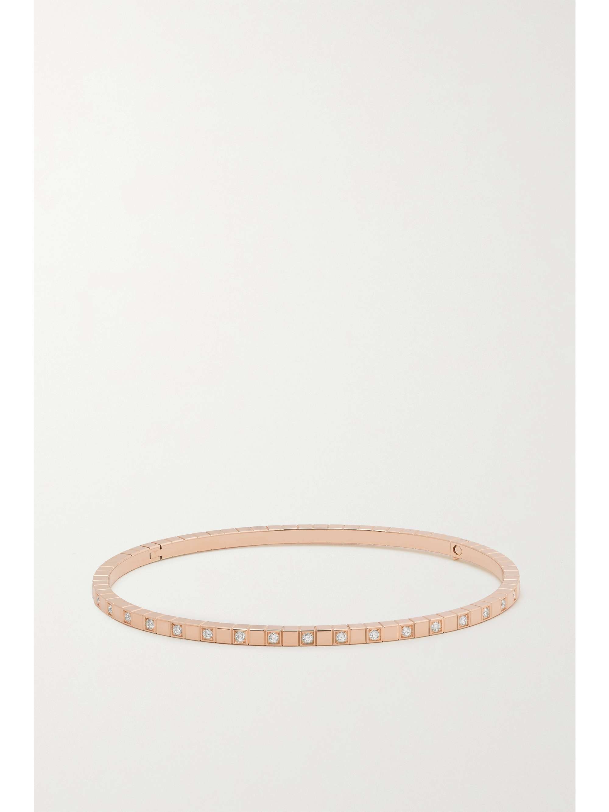 CHOPARD Ice Cube 18-karat rose gold diamond bangle