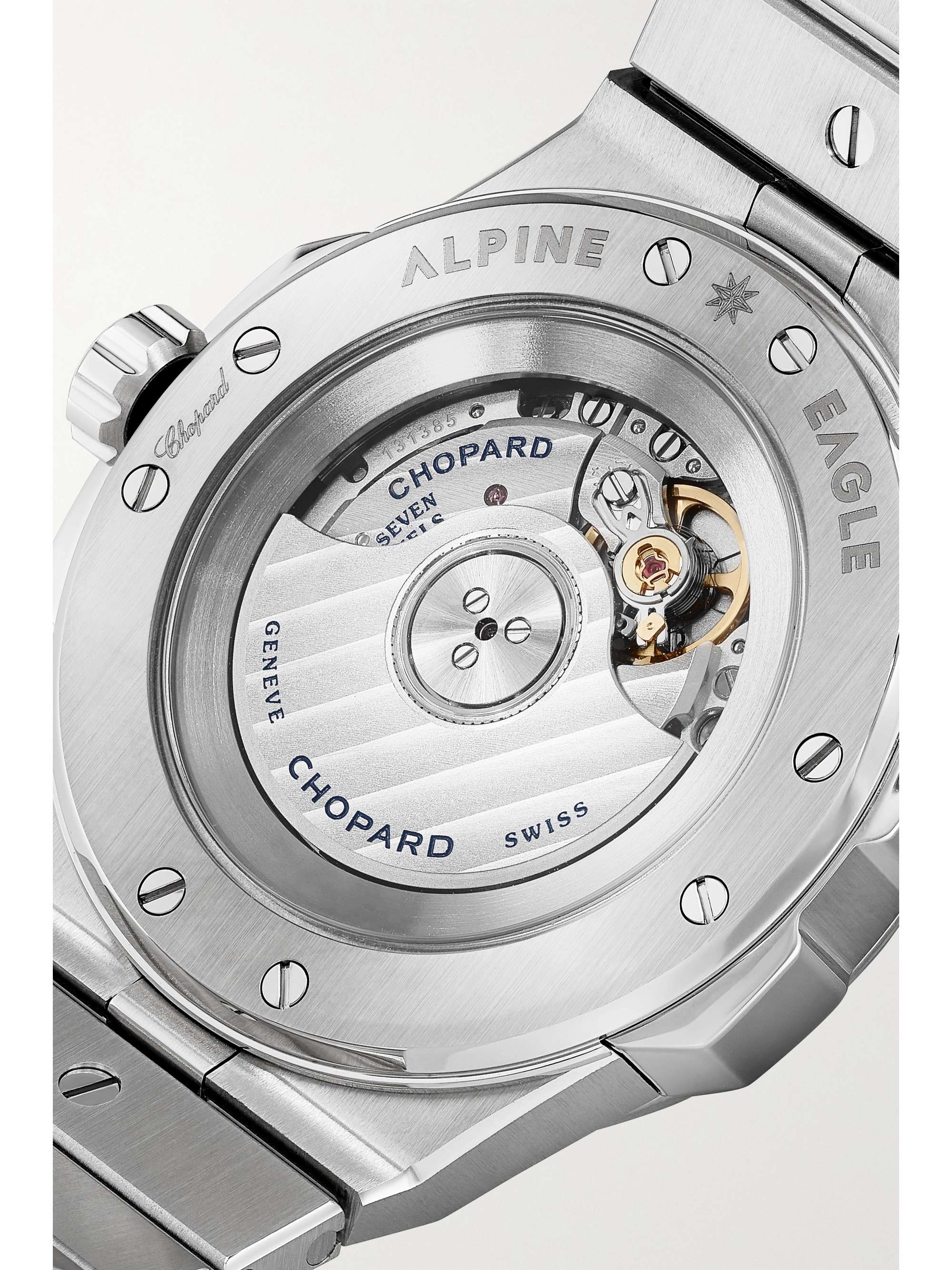 CHOPARD Alpine Eagle Automatic 36mm small stainless steel, mother-of-pearl and diamond watch