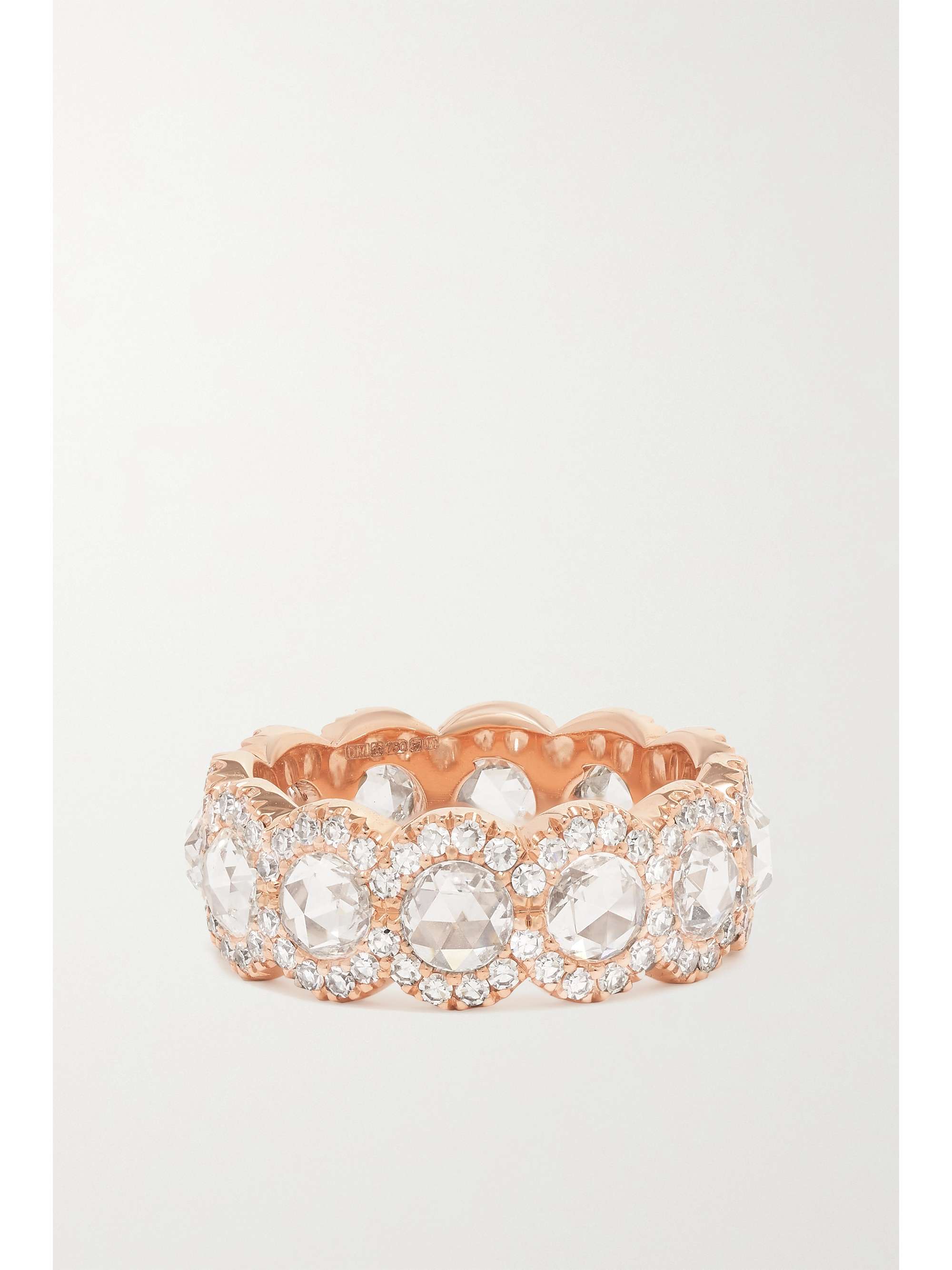 DAVID MORRIS 18-karat rose gold diamond ring