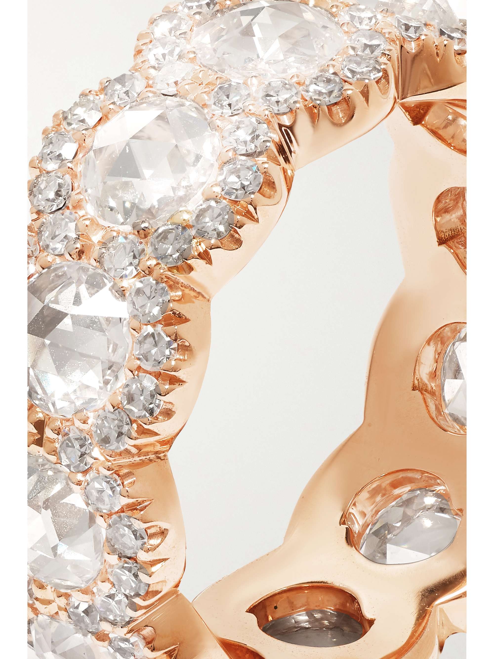 DAVID MORRIS 18-karat rose gold diamond ring