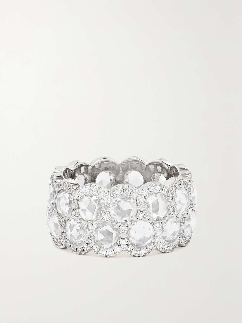 David Morris 18-karat White Gold Diamond Ring