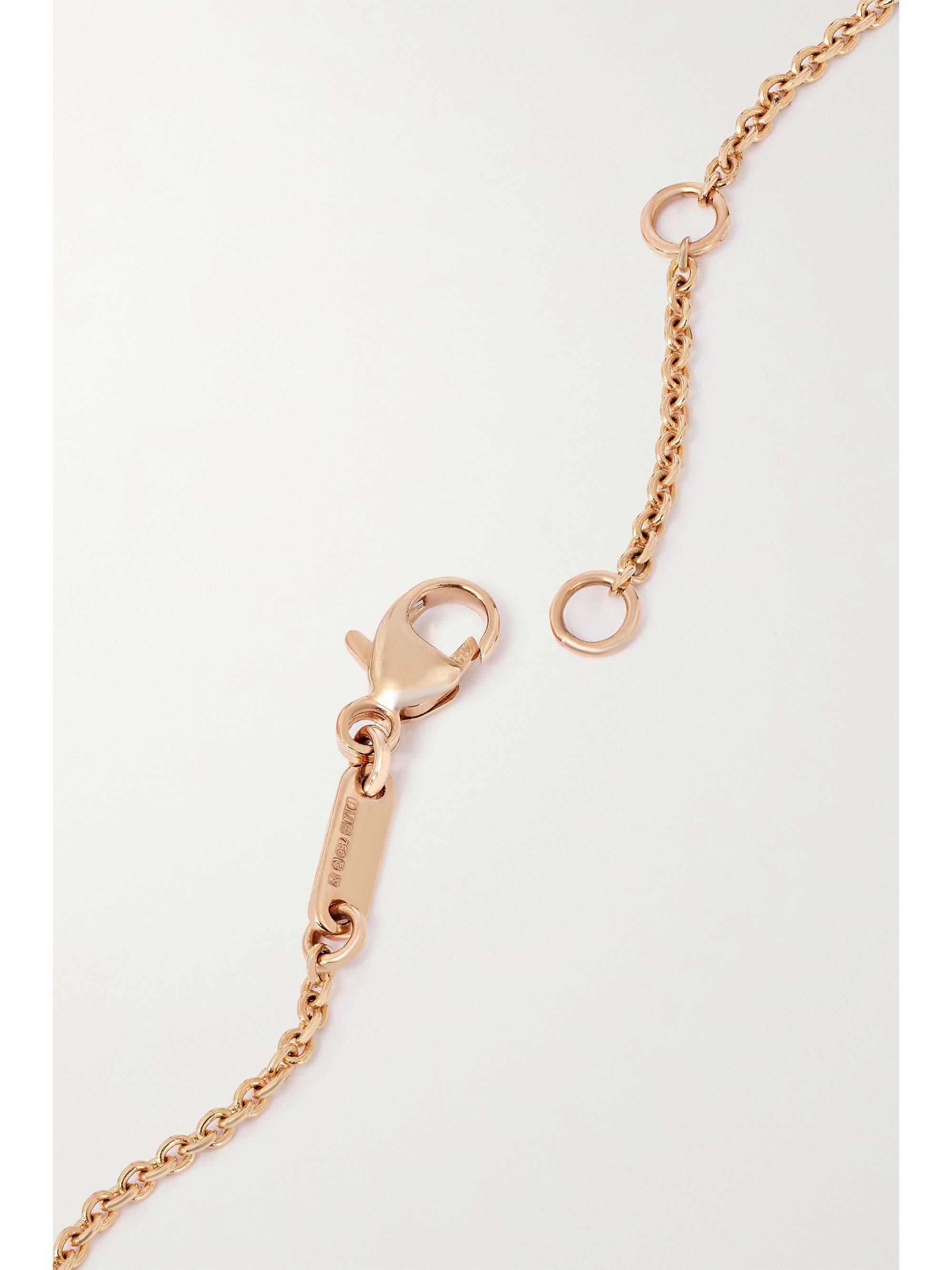 DAVID MORRIS Fortuna Armband aus 18 Karat Roségold mit Achat und Diamanten