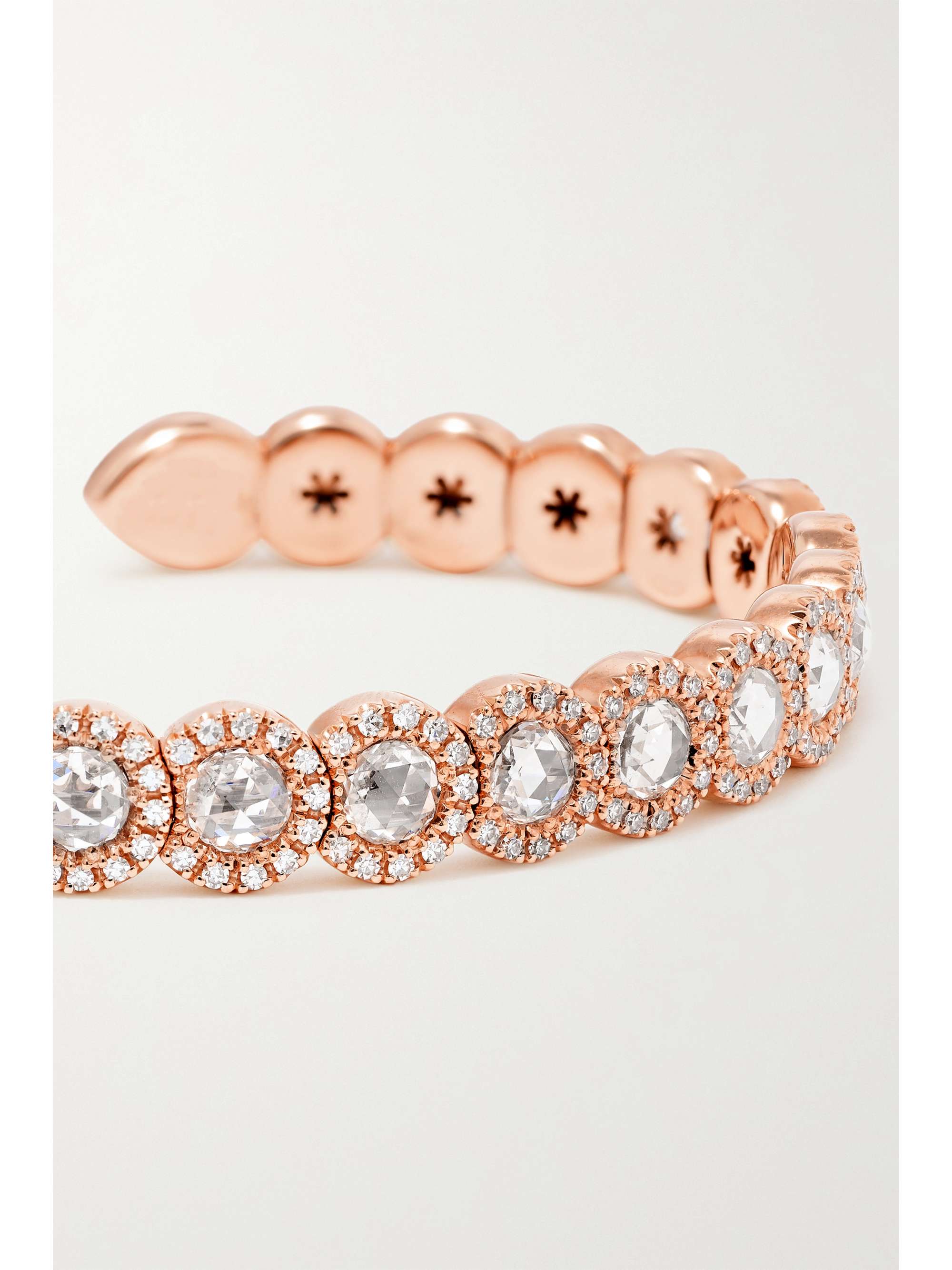 DAVID MORRIS 18-karat gold diamond cuff