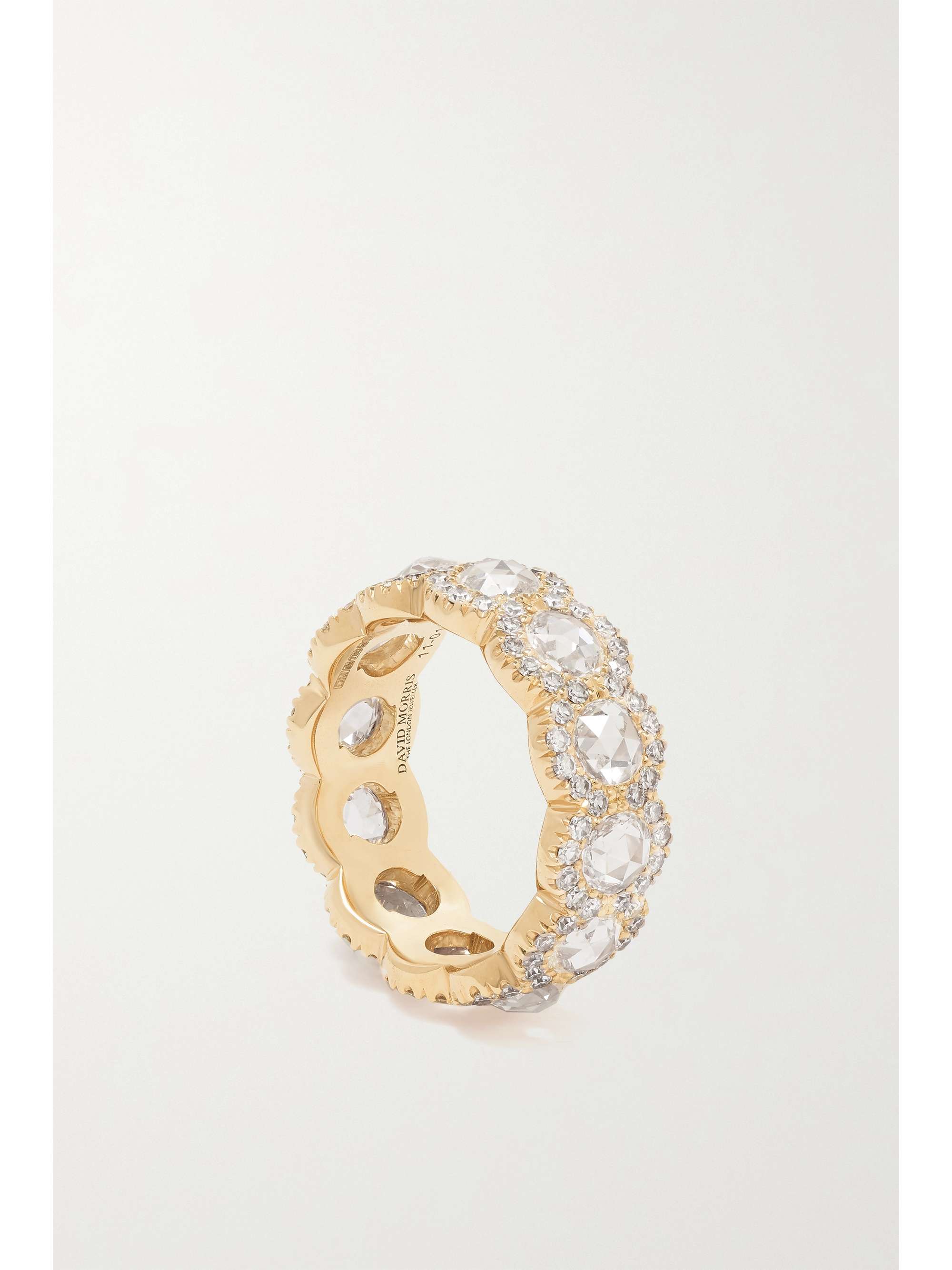 DAVID MORRIS 18-karat rose gold diamond ring