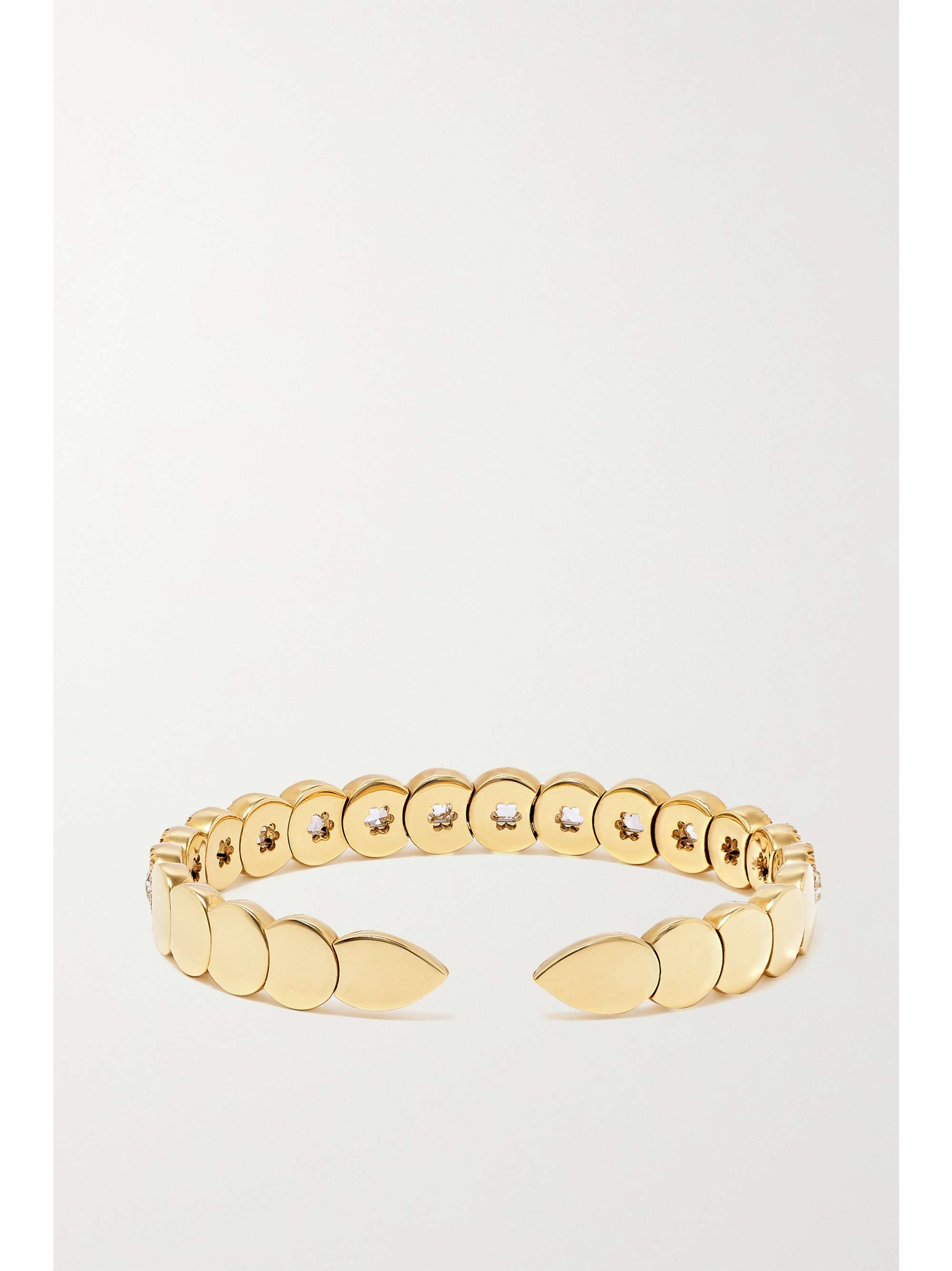 DAVID MORRIS 18-karat gold diamond cuff