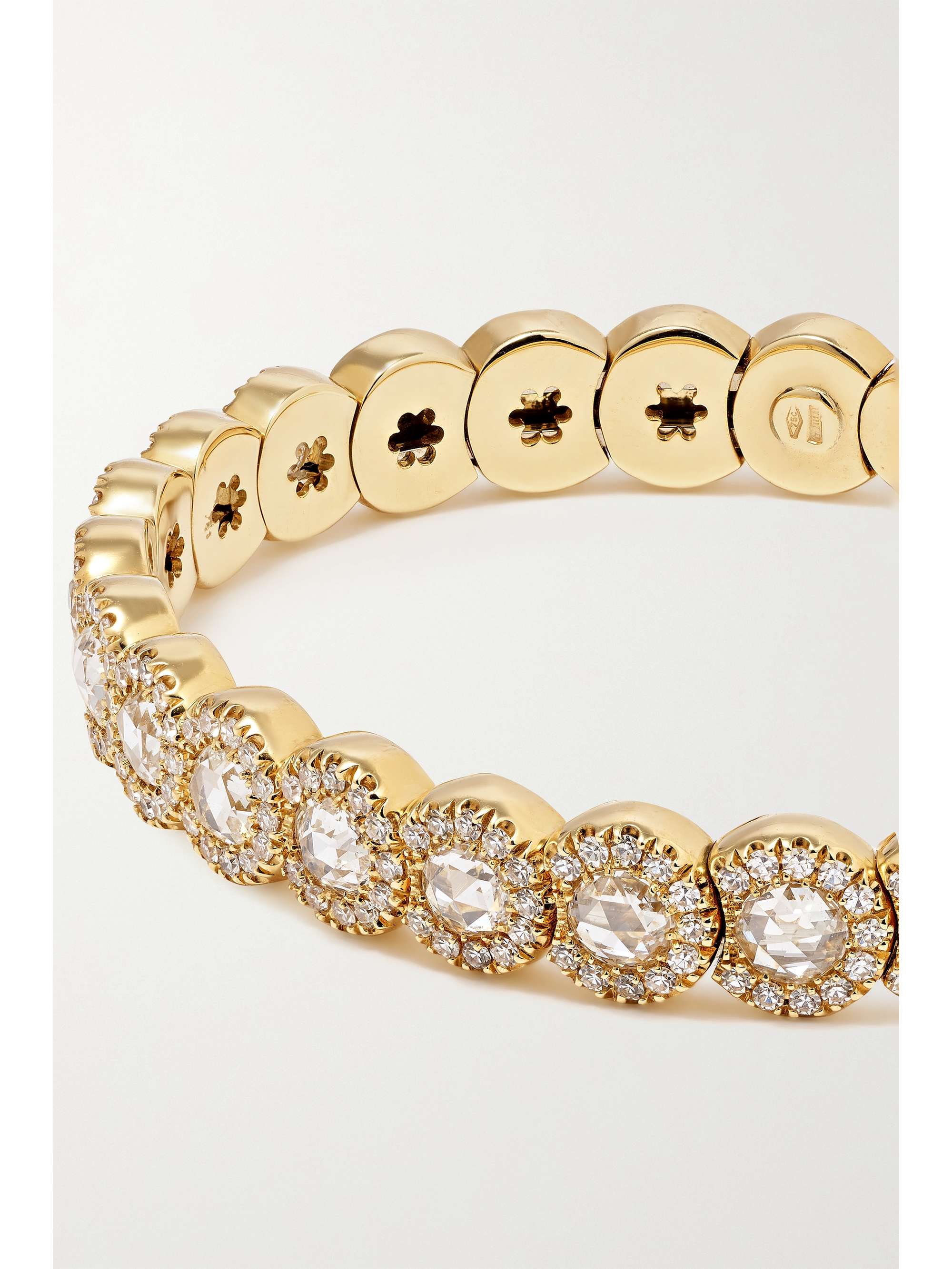 DAVID MORRIS 18-karat gold diamond cuff