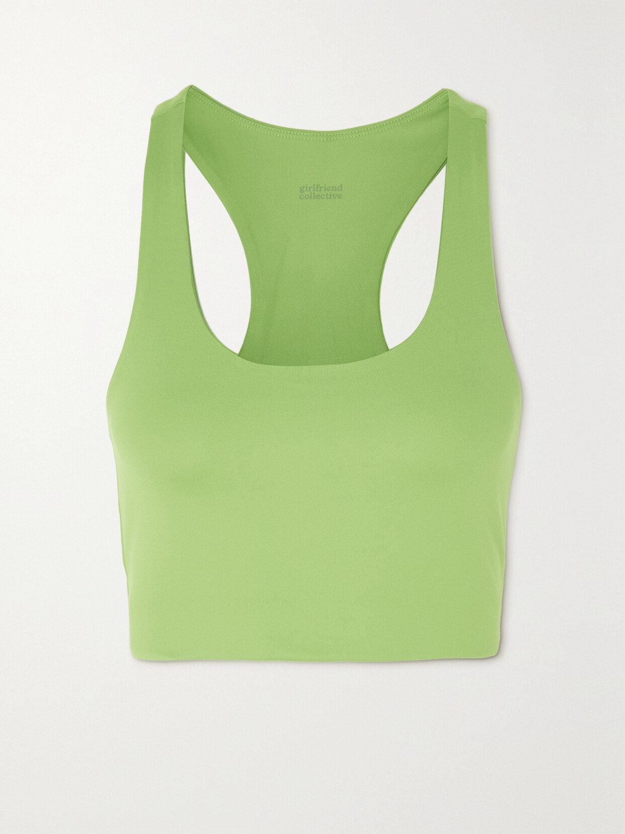 Girlfriend Collective Paloma Recycled Stretch Sports Bra In Green