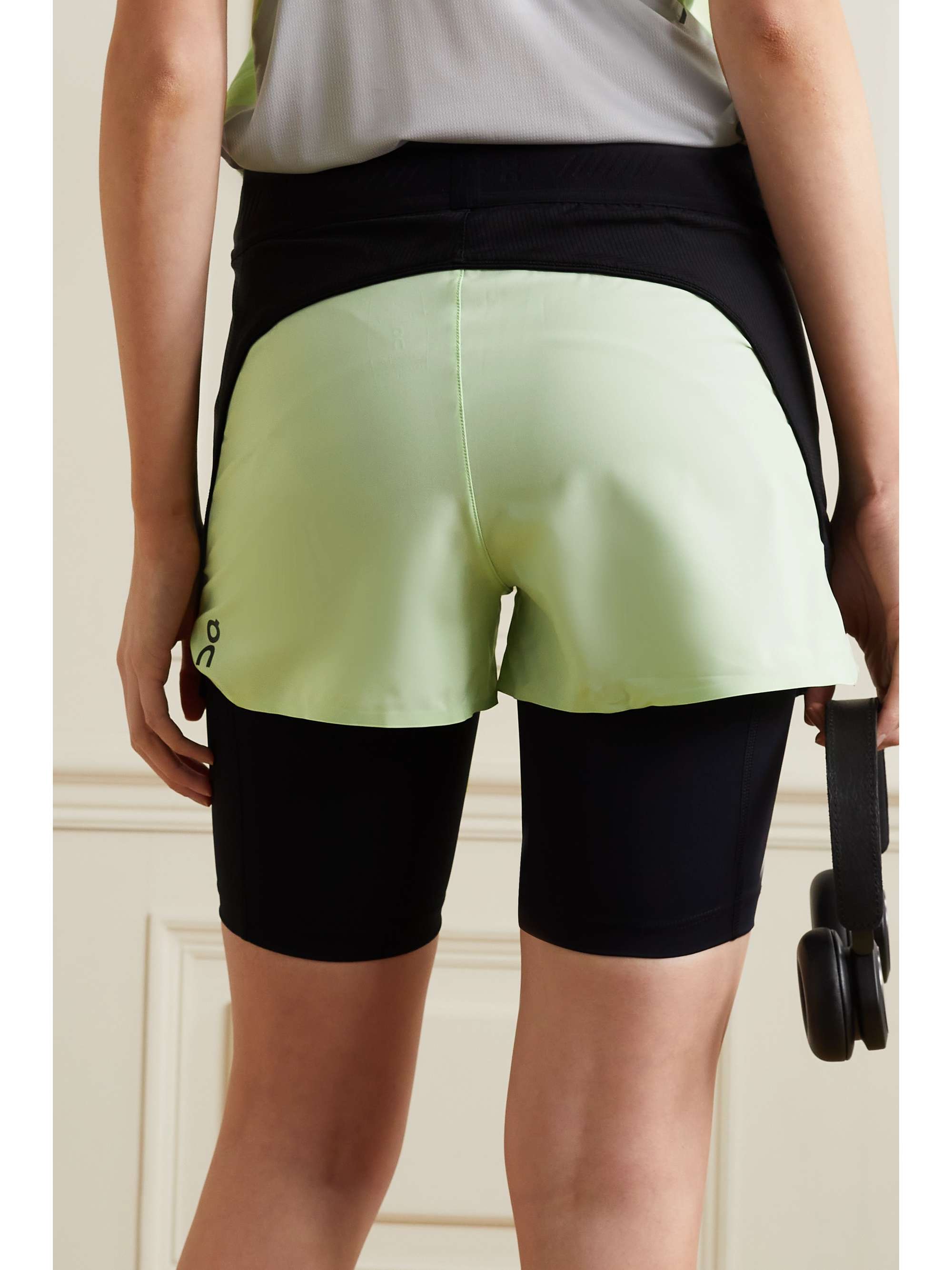 ON Convertible layered shell and stretch-jersey shorts