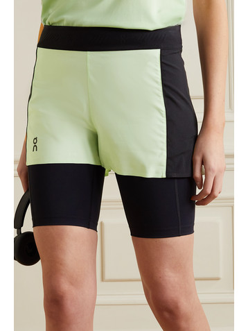 ON Convertible layered shell and stretch-jersey shorts