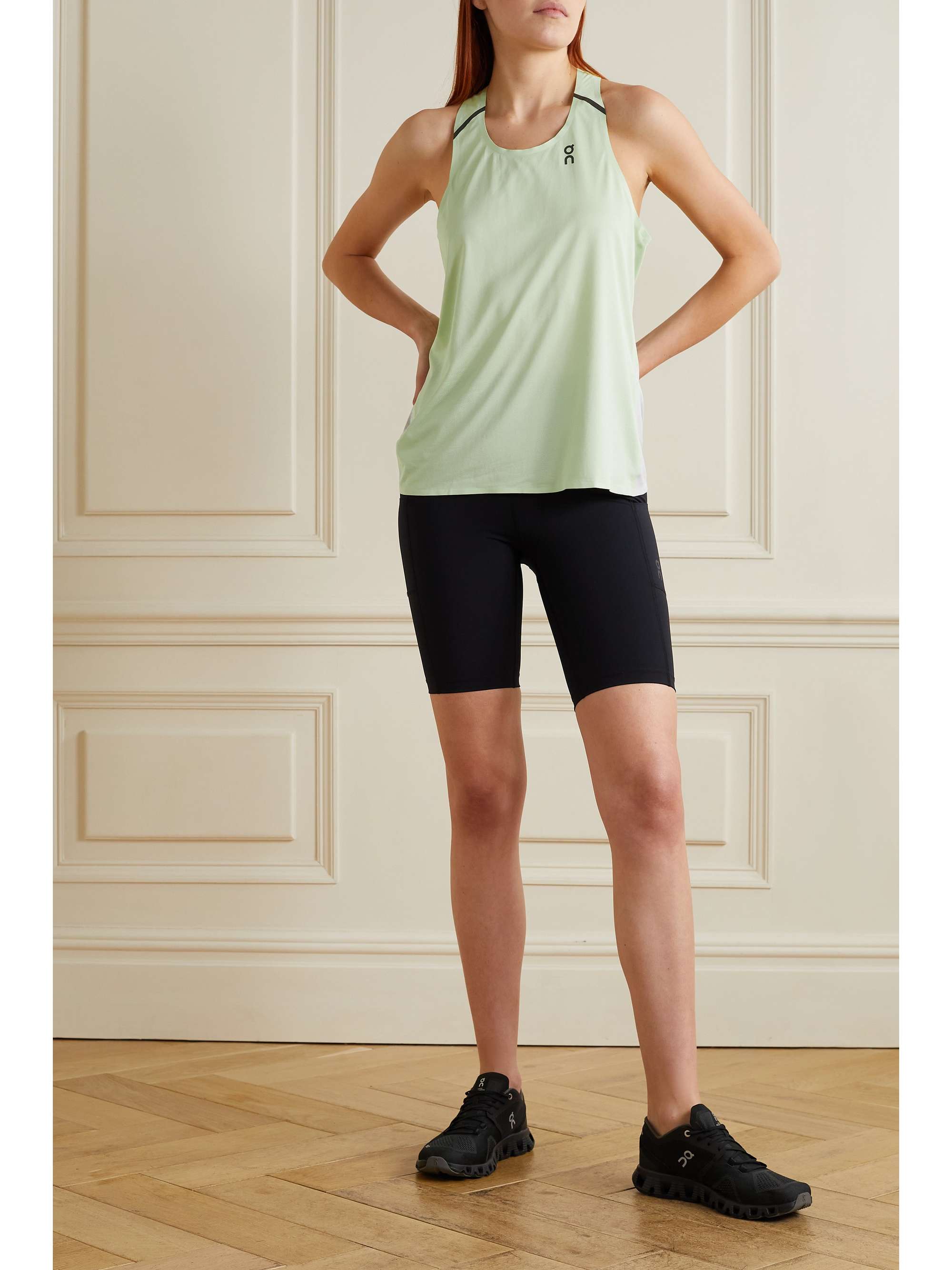 ON Convertible layered shell and stretch-jersey shorts