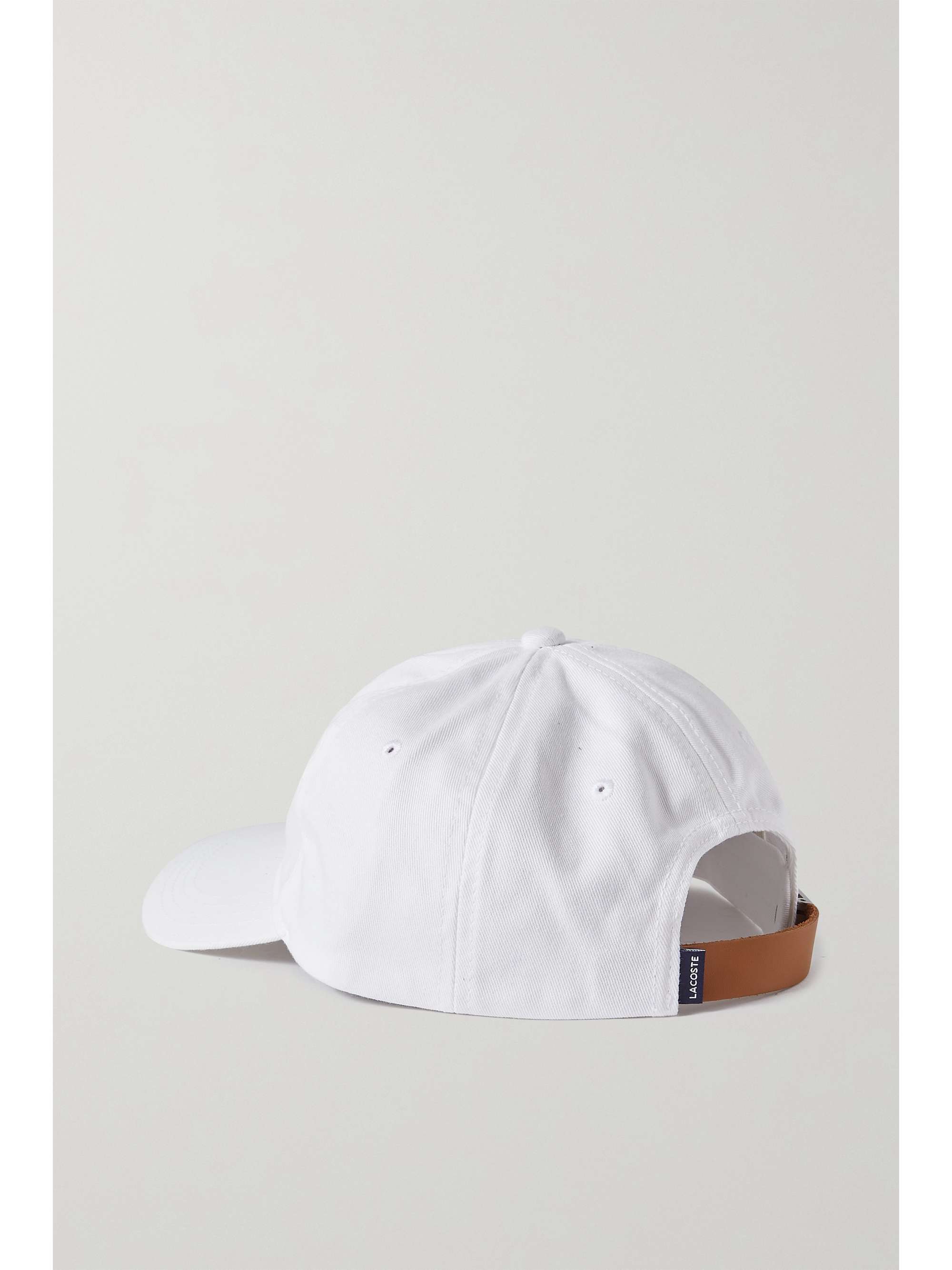 LACOSTE Appliquéd cotton-twill baseball cap