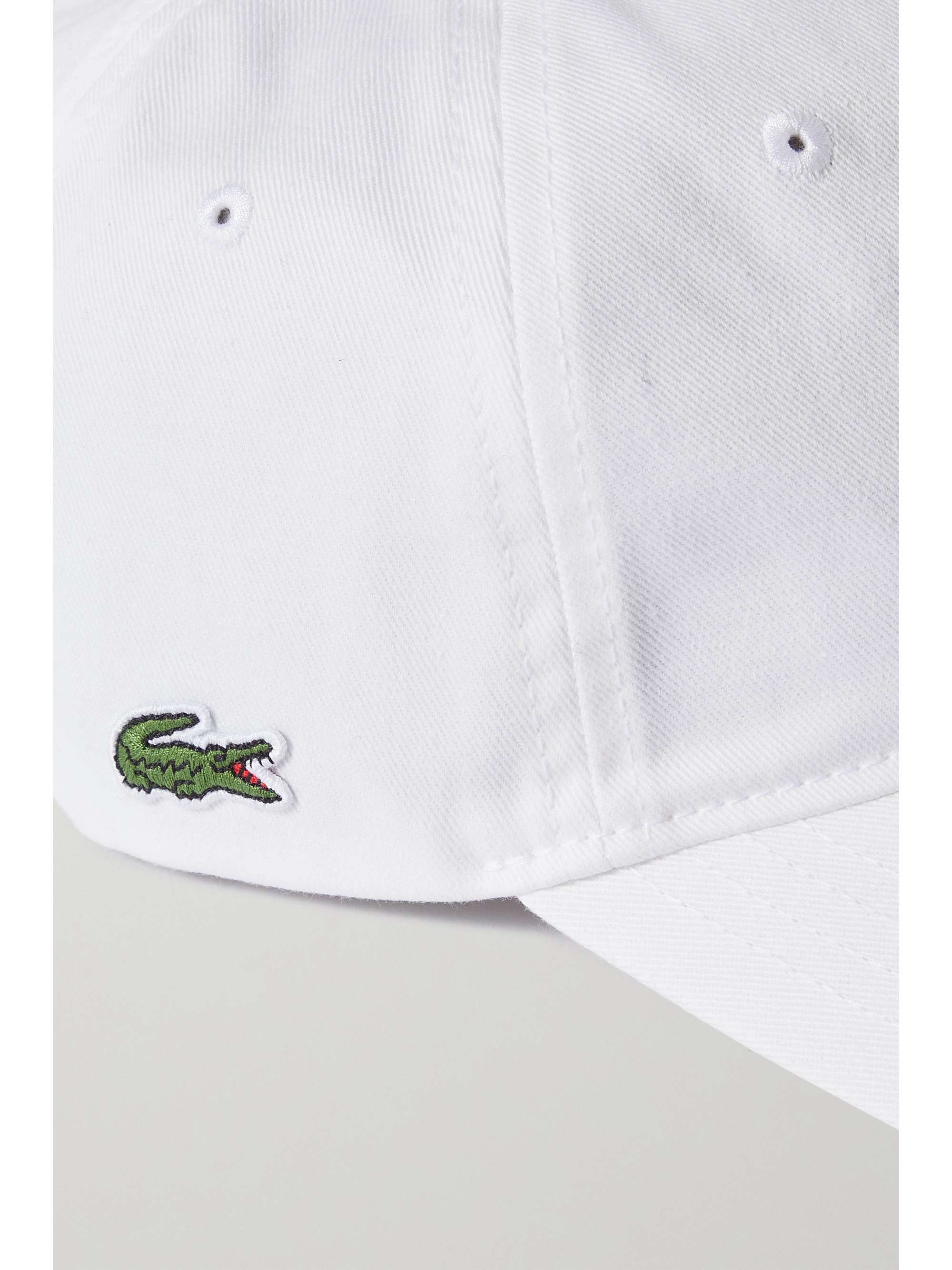 LACOSTE Appliquéd cotton-twill baseball cap